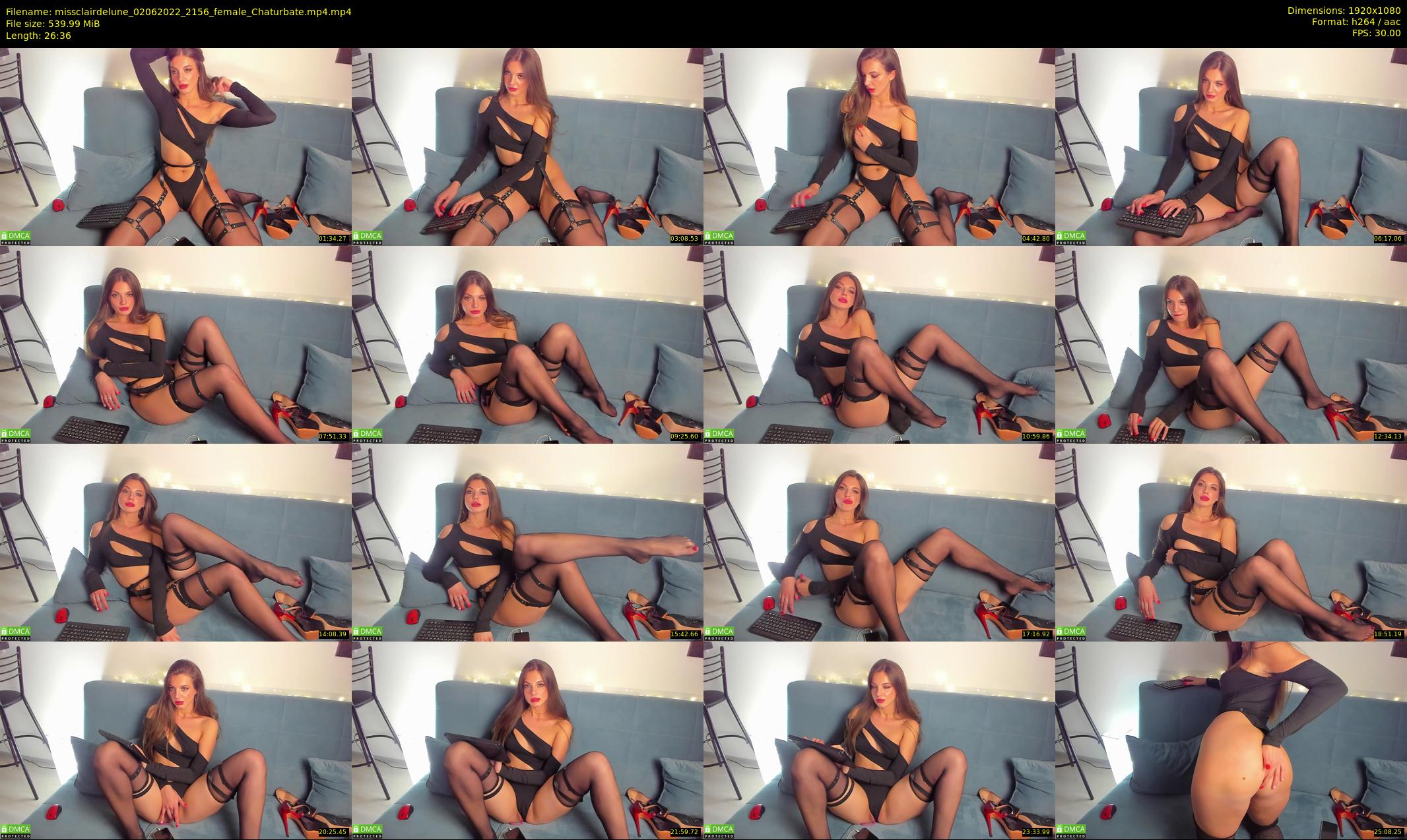 missclairdelune — 27 minute Chaturbate female cam show recording, 1080p, Jun 2, 2022