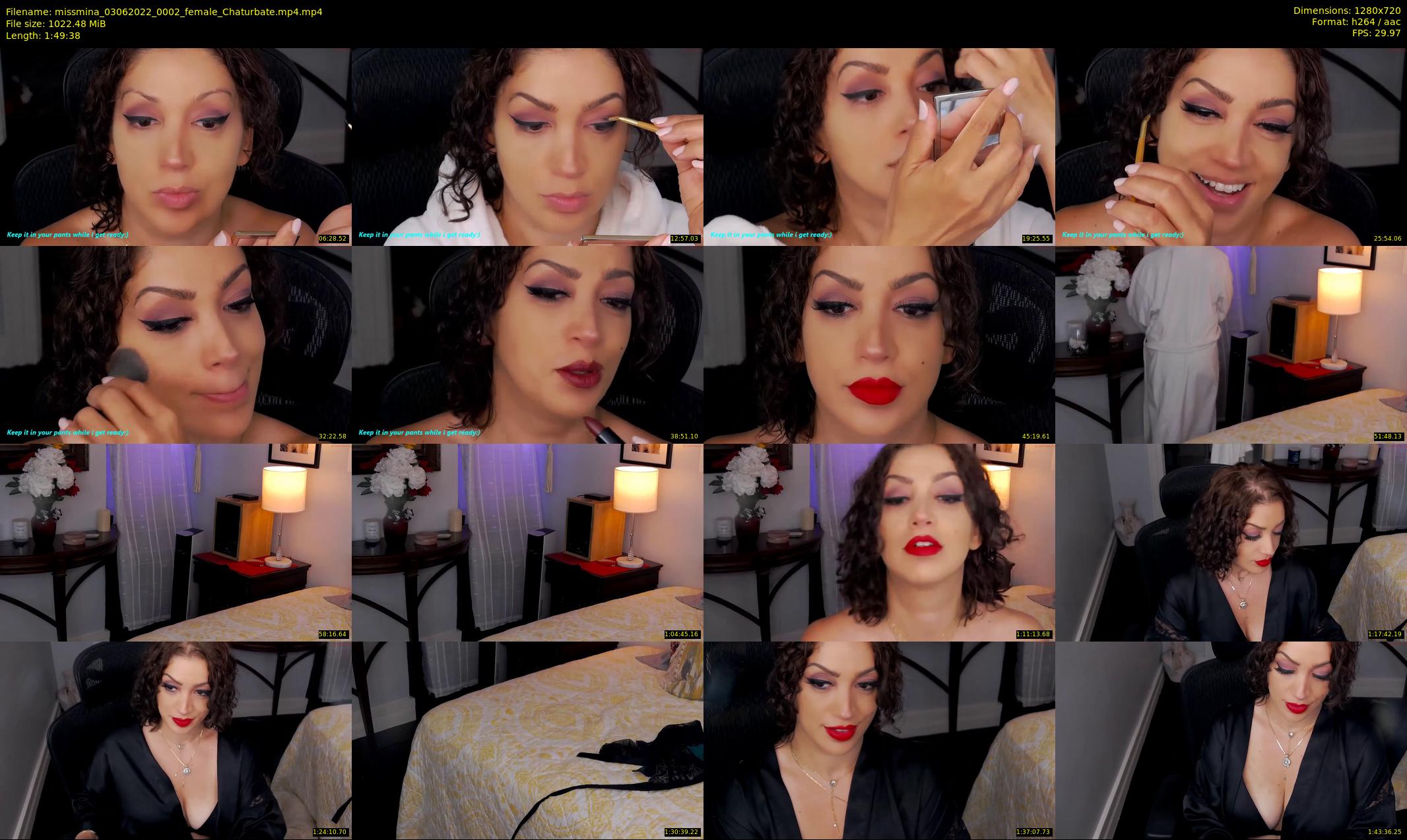 missmina — 110 minute Chaturbate female cam show recording, 720p, Jun 3, 2022