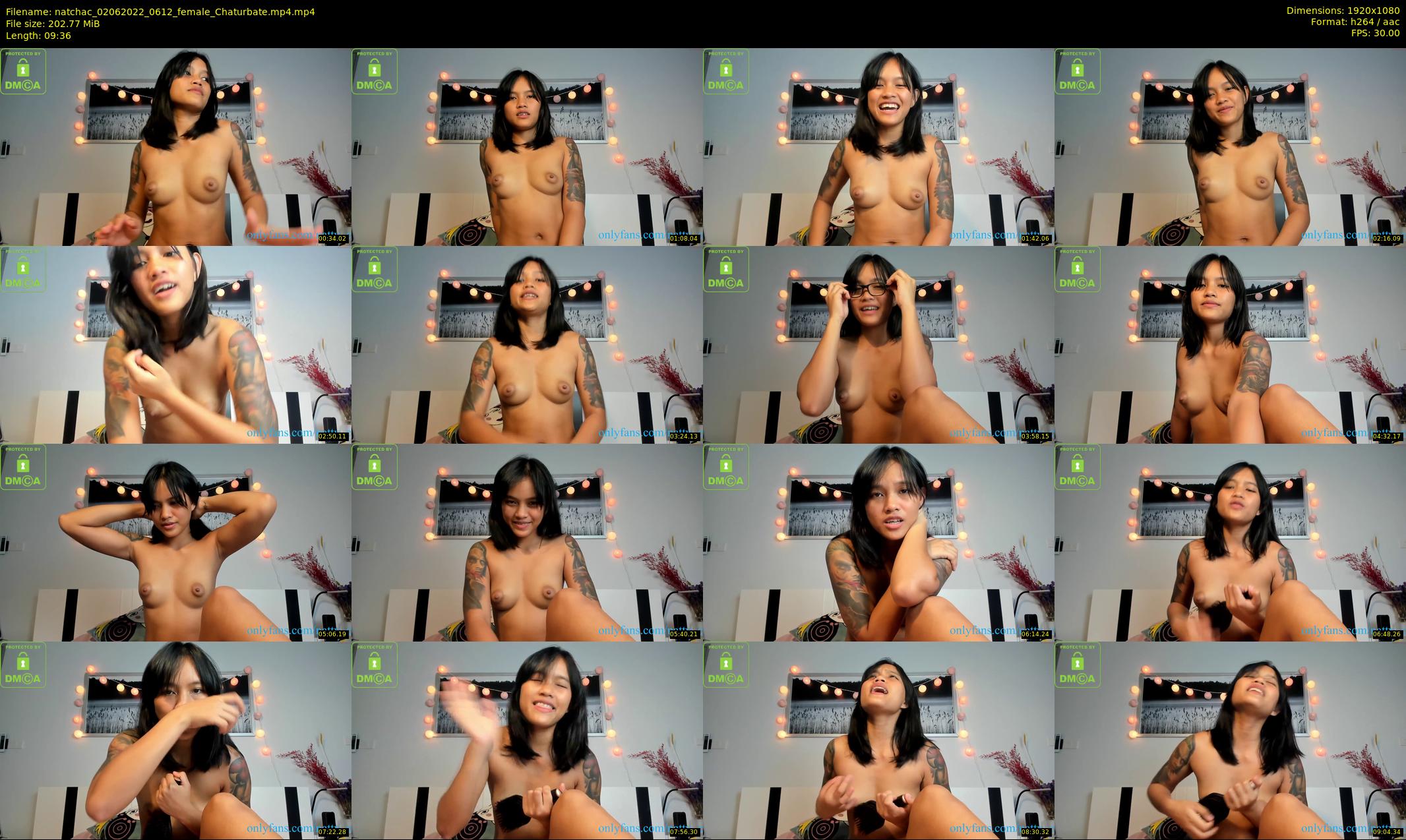 natchac — 10 minute Chaturbate female cam show recording, 1080p, Jun 2, 2022