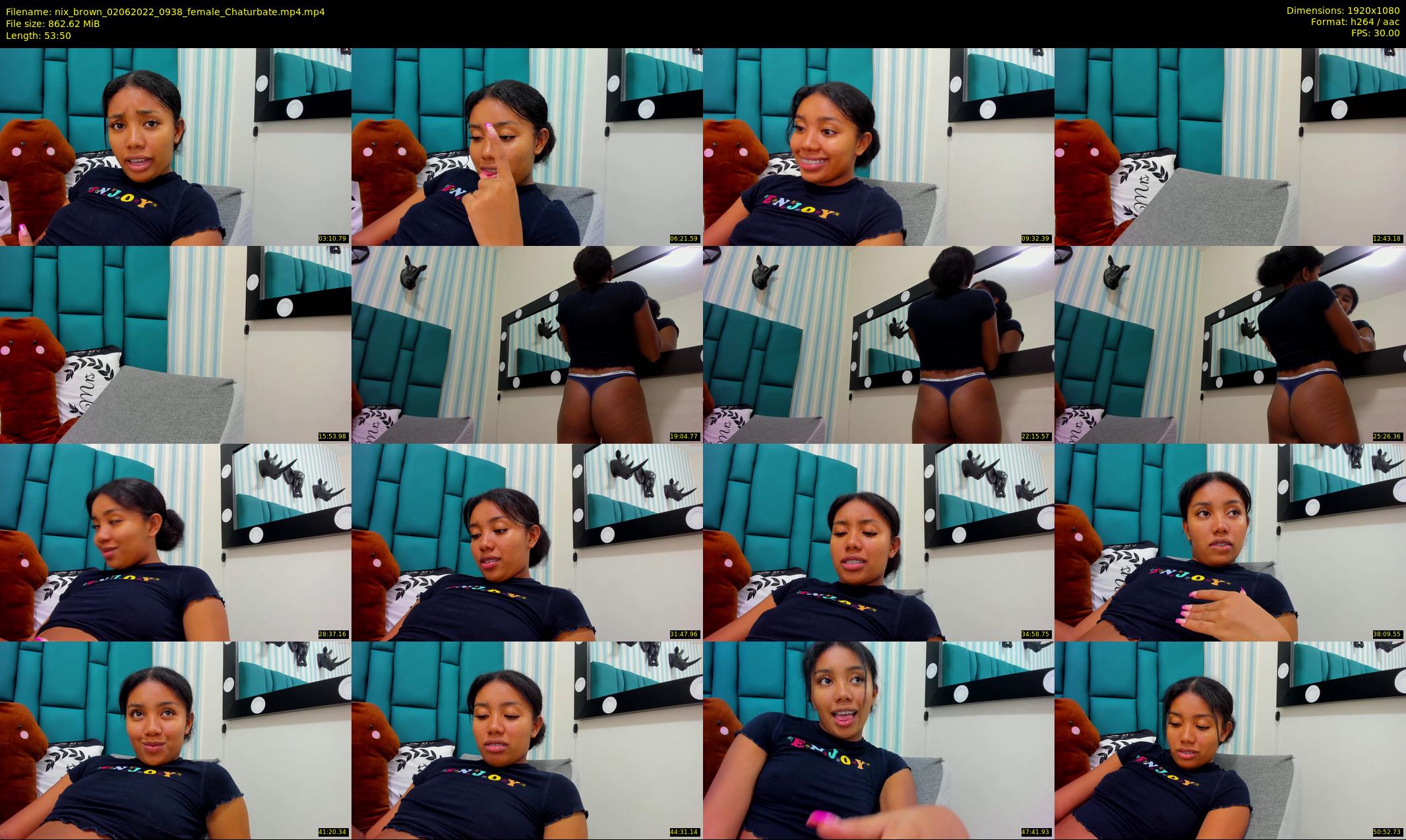 nix_brown — 54 minute Chaturbate female cam show recording, 1080p, Jun 2, 2022