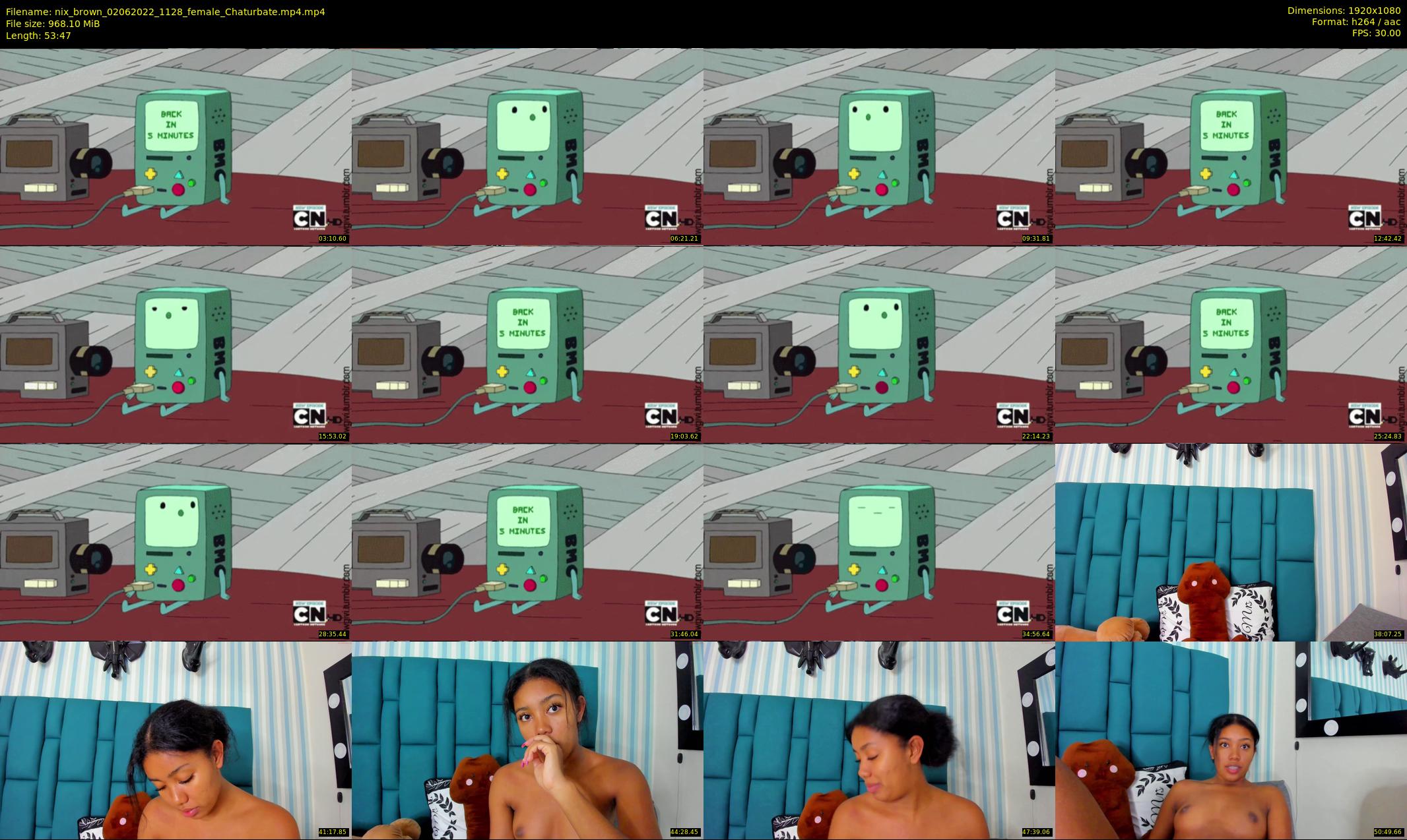 nix_brown — 54 minute Chaturbate female cam show recording, 1080p, Jun 2, 2022