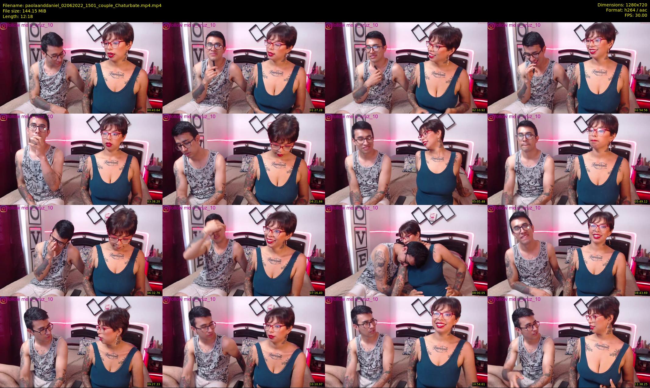 paolaanddaniel — 13 minute Chaturbate couple cam show recording, 720p, Jun 2, 2022