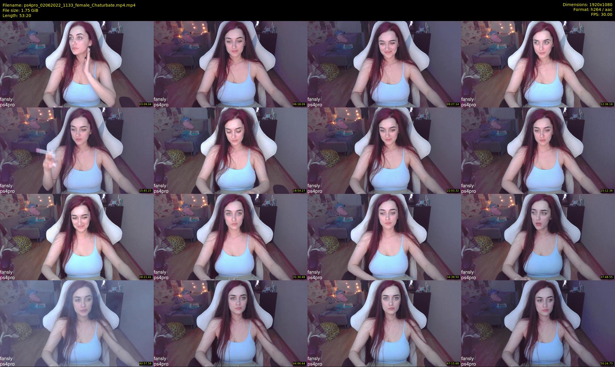 ps4pro — 54 minute Chaturbate female cam show recording, 1080p, Jun 2, 2022