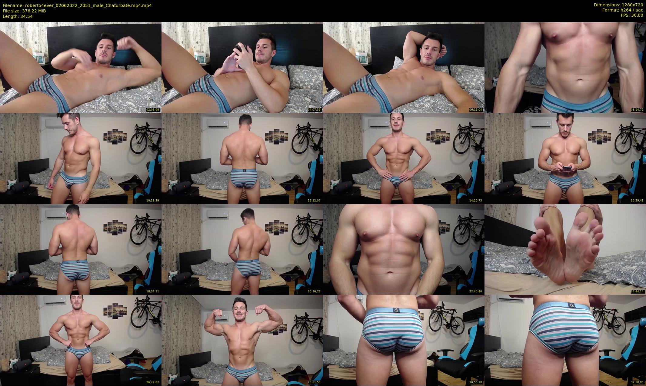 roberto4ever — 35 minute Chaturbate male cam show recording, 720p, Jun 2, 2022