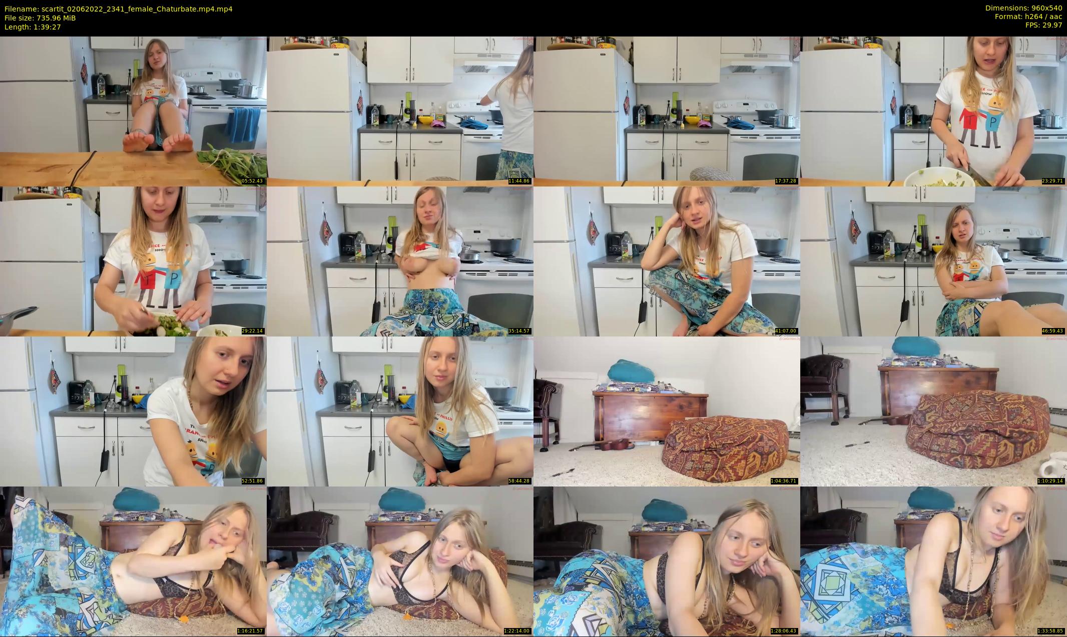 scartit — 100 minute Chaturbate female cam show recording, 480p, Jun 2, 2022