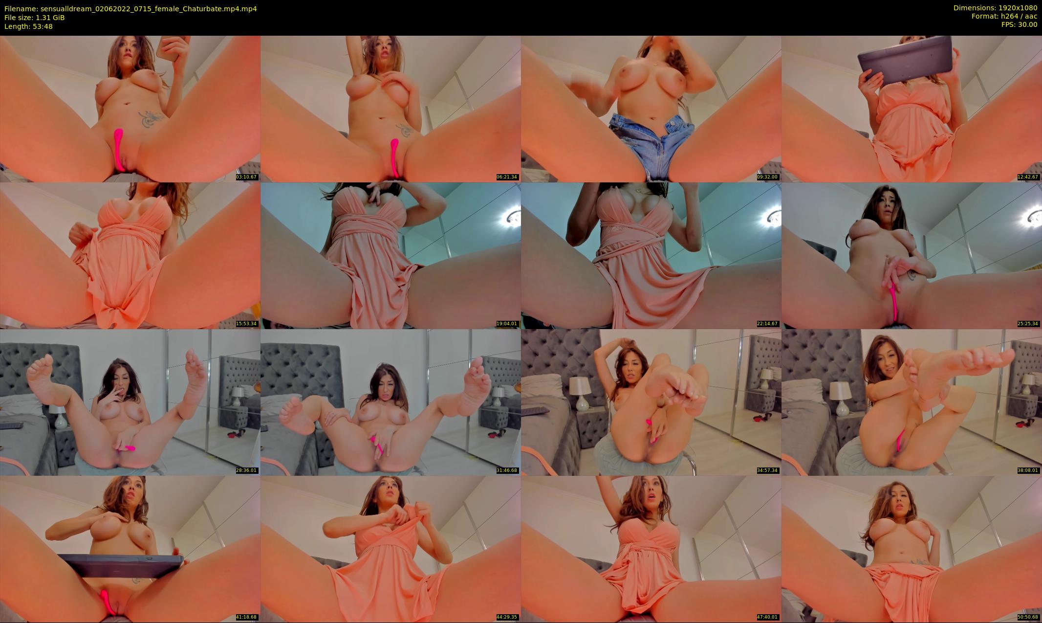 sensualldream — 54 minute Chaturbate female cam show recording, 1080p, Jun 2, 2022