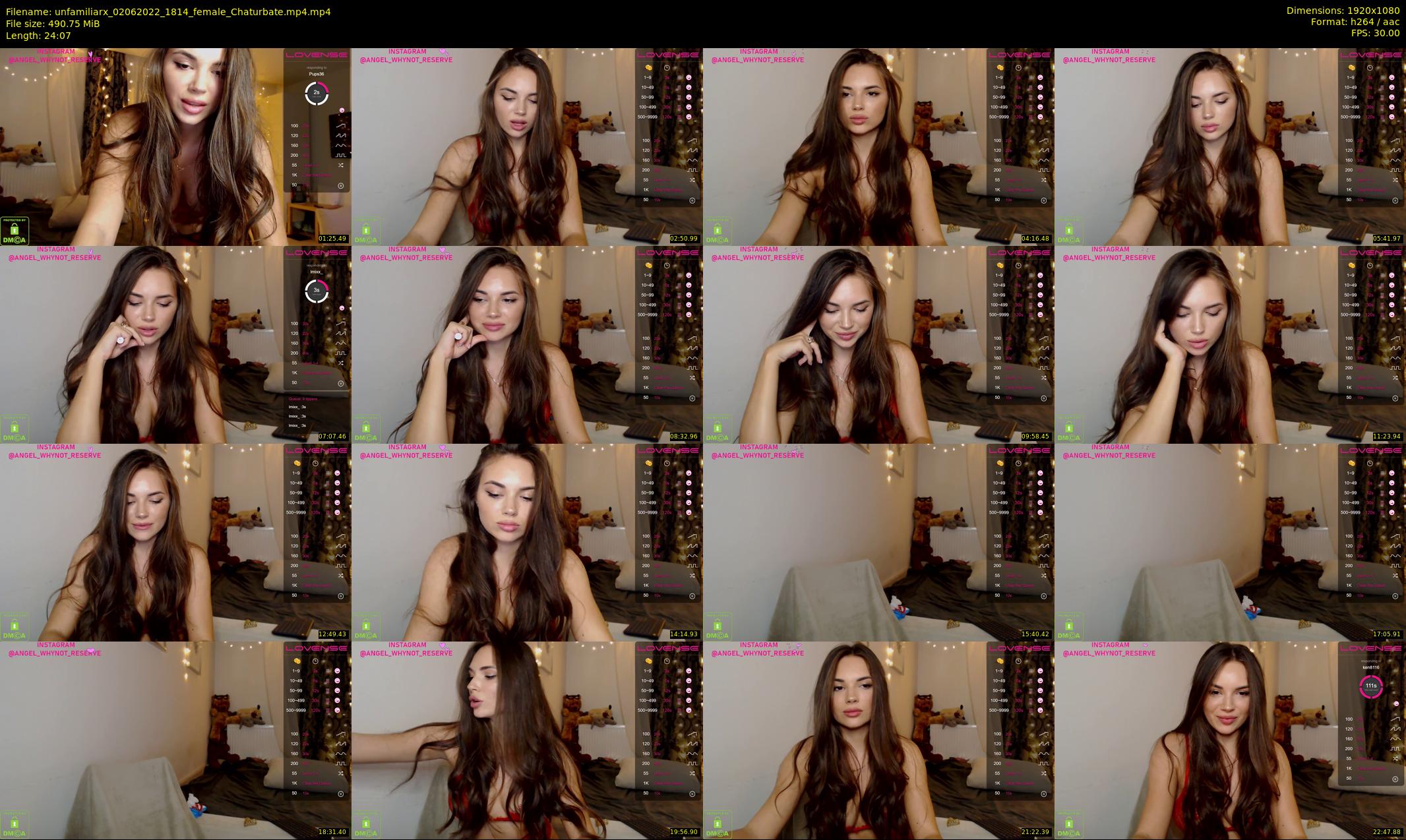 unfamiliarx — 25 minute Chaturbate female cam show recording, 1080p, Jun 2, 2022