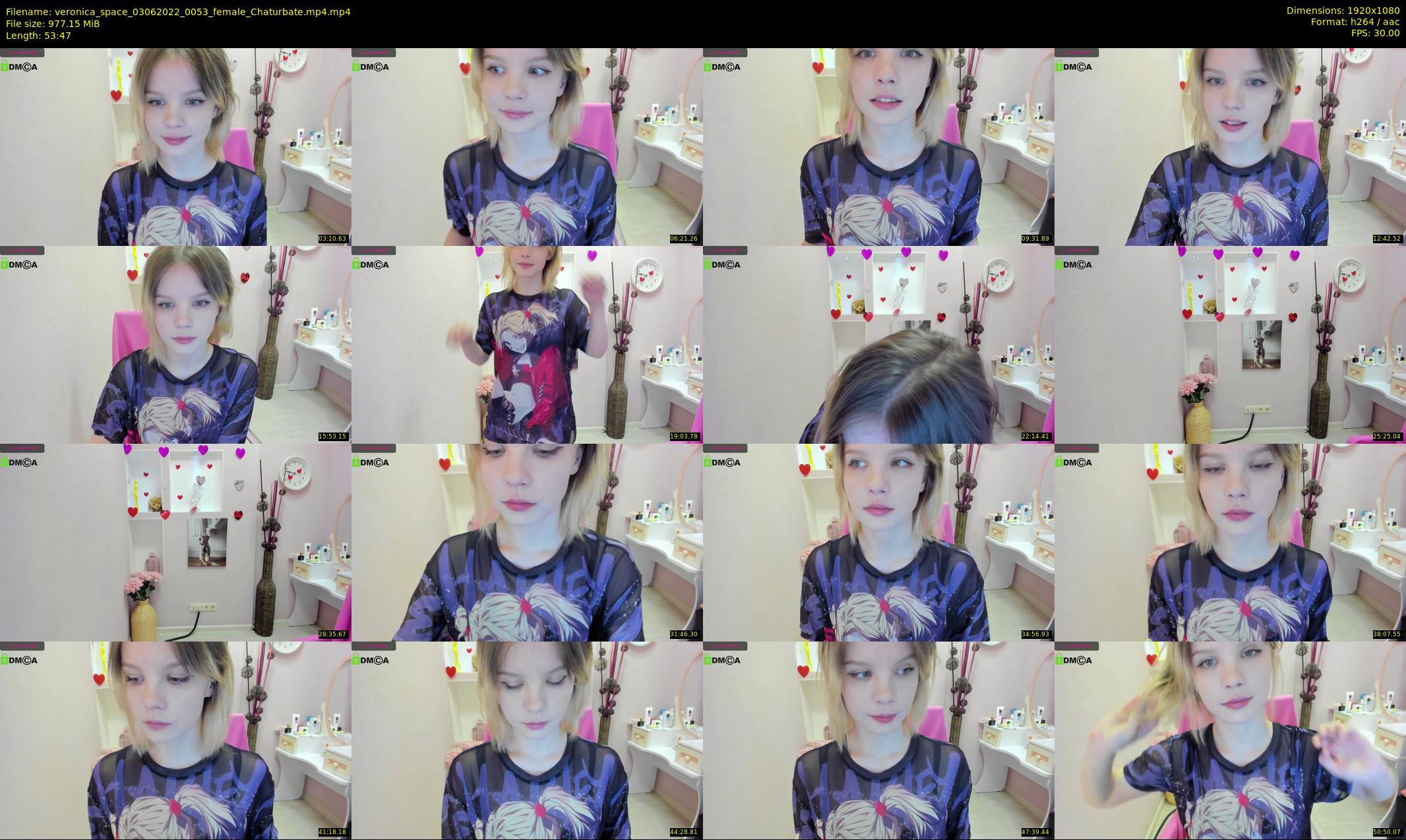veronica_space — 54 minute Chaturbate female cam show recording, 1080p, Jun 3, 2022