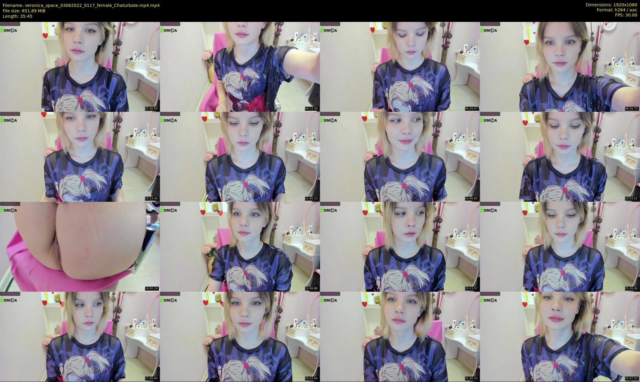 veronica_space — 36 minute Chaturbate female cam show recording, 1080p, Jun 3, 2022