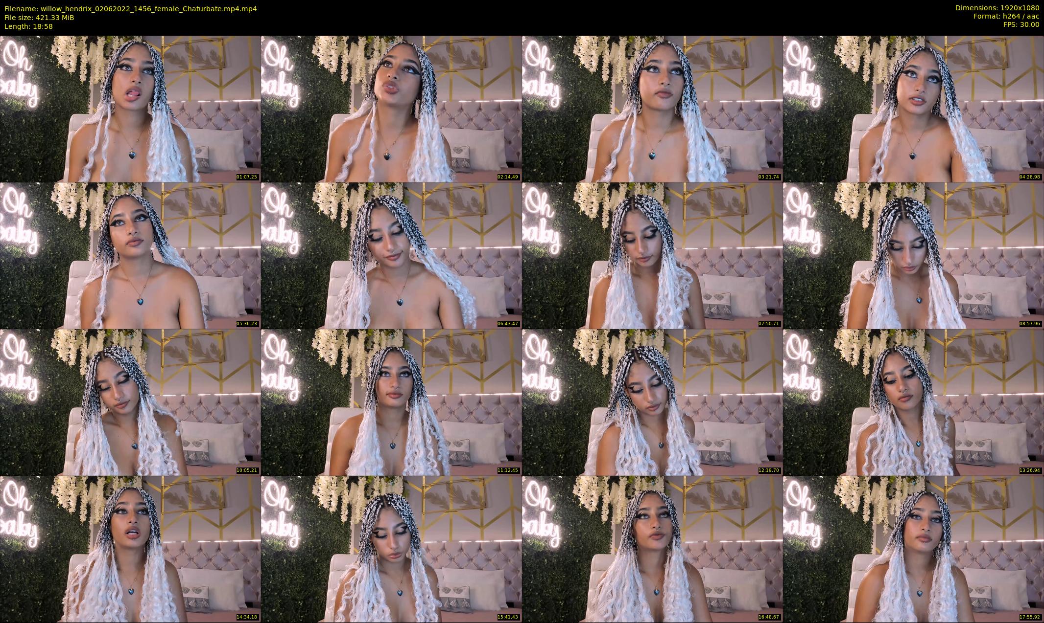 willow_hendrix — 19 minute Chaturbate female cam show recording, 1080p, Jun 2, 2022