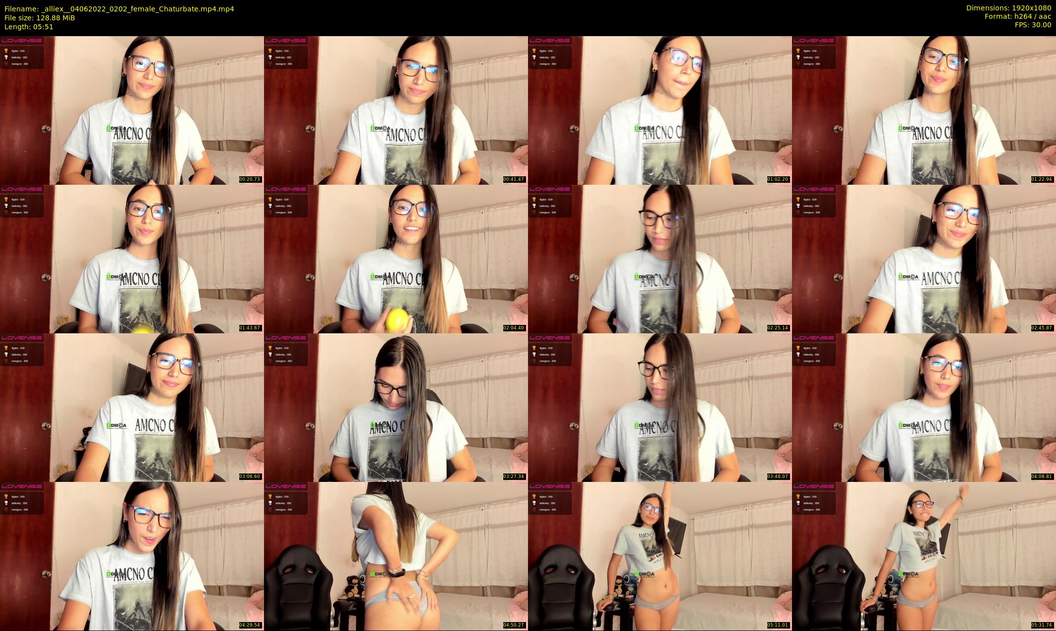 _alliex_ — 6 minute Chaturbate female cam show recording, 1080p, Jun 4, 2022