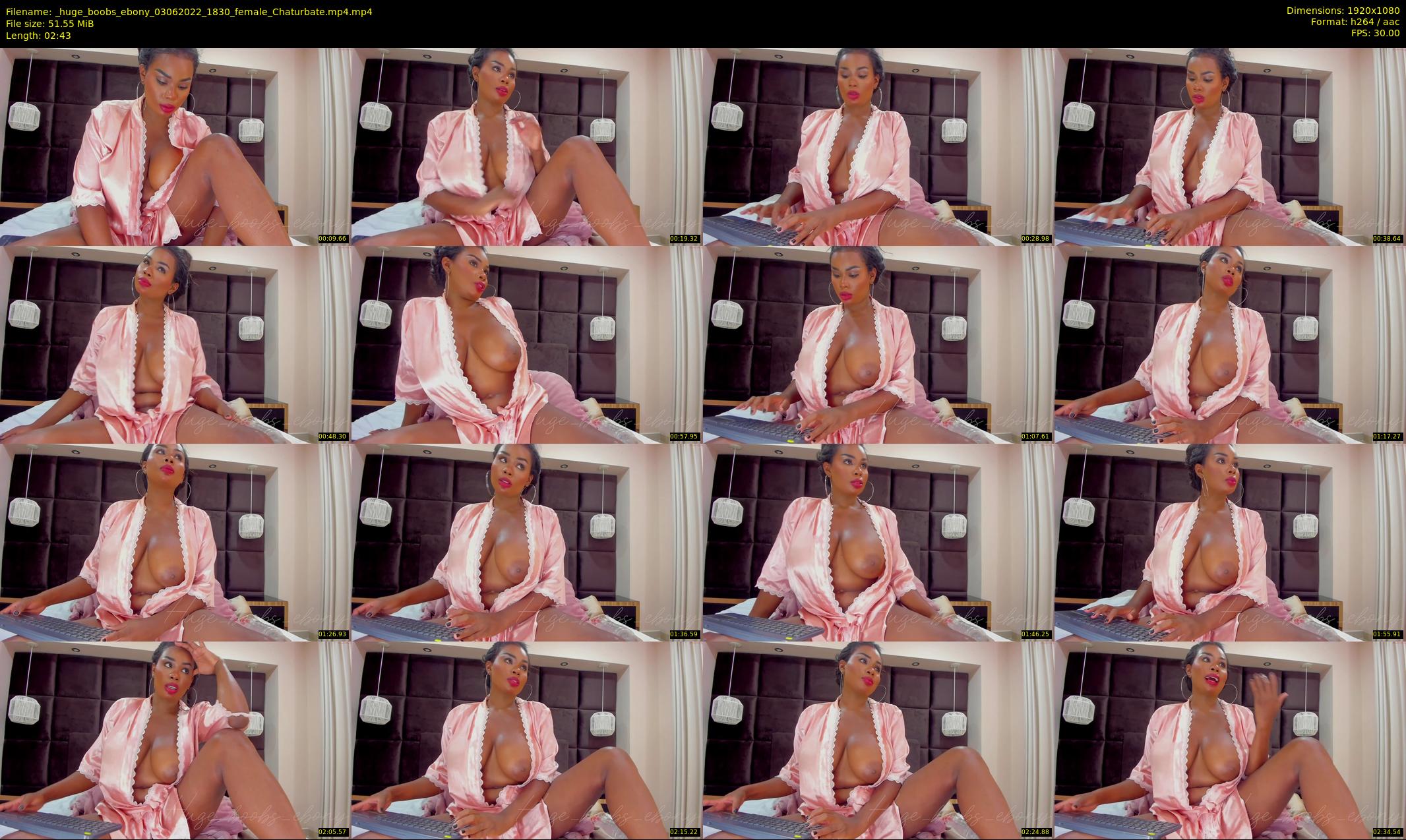 _huge_boobs_ebony — 3 minute Chaturbate female cam show recording, 1080p, Jun 3, 2022