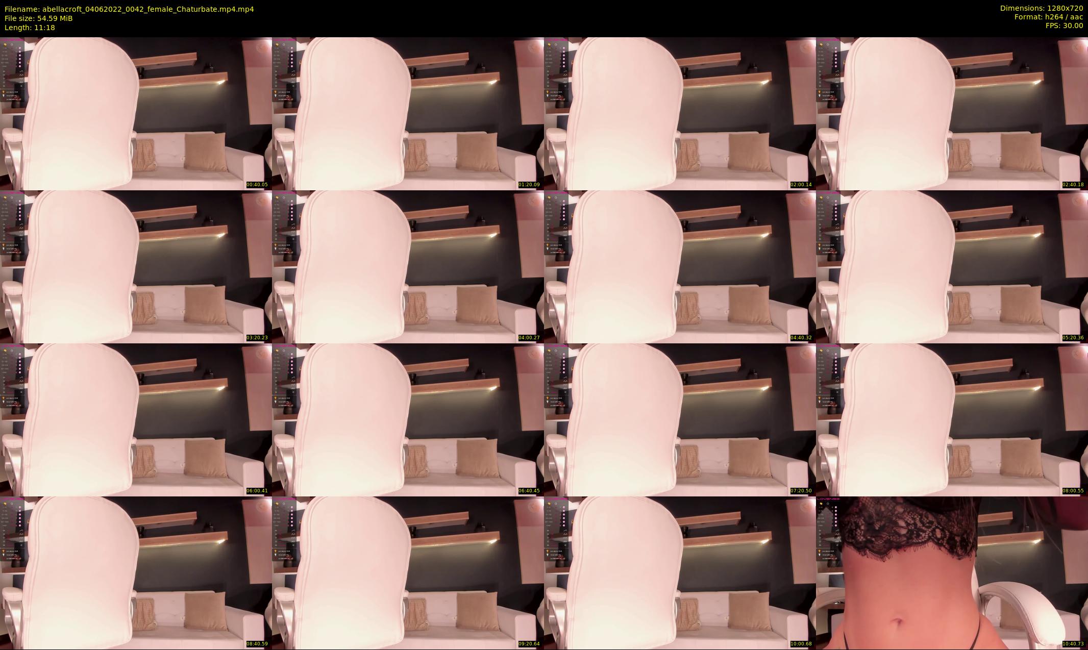 abellacroft — 12 minute Chaturbate female cam show recording, 720p, Jun 4, 2022