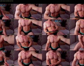 adam_muscle_ — 54 minute Chaturbate male cam show recording, 1080p, Jun 4, 2022