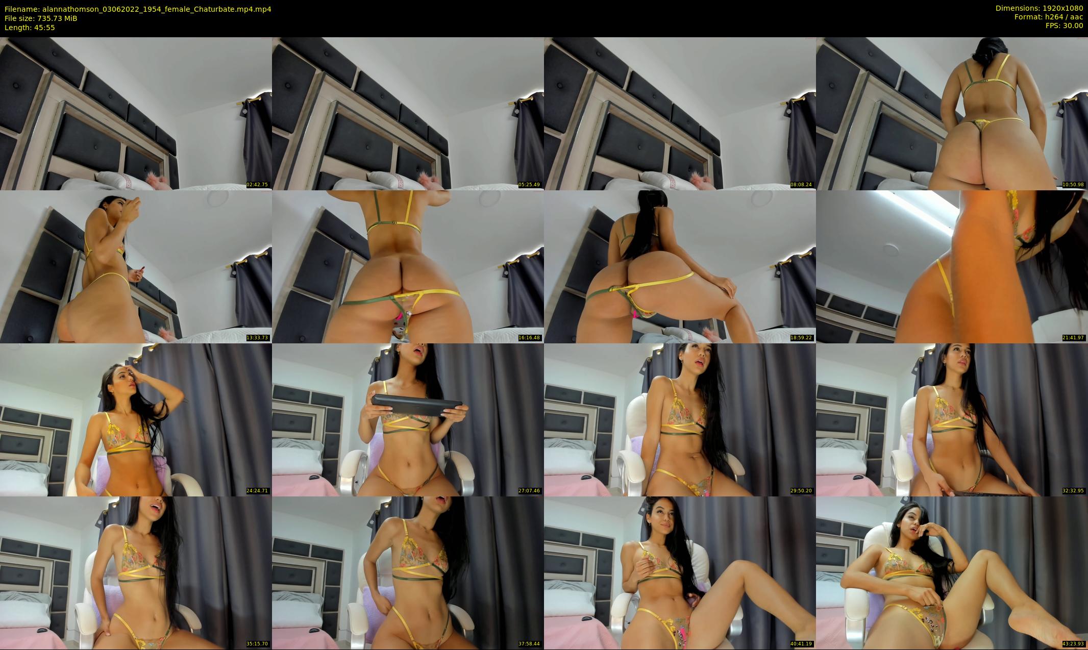 alannathomson — 46 minute Chaturbate female cam show recording, 1080p, Jun 3, 2022