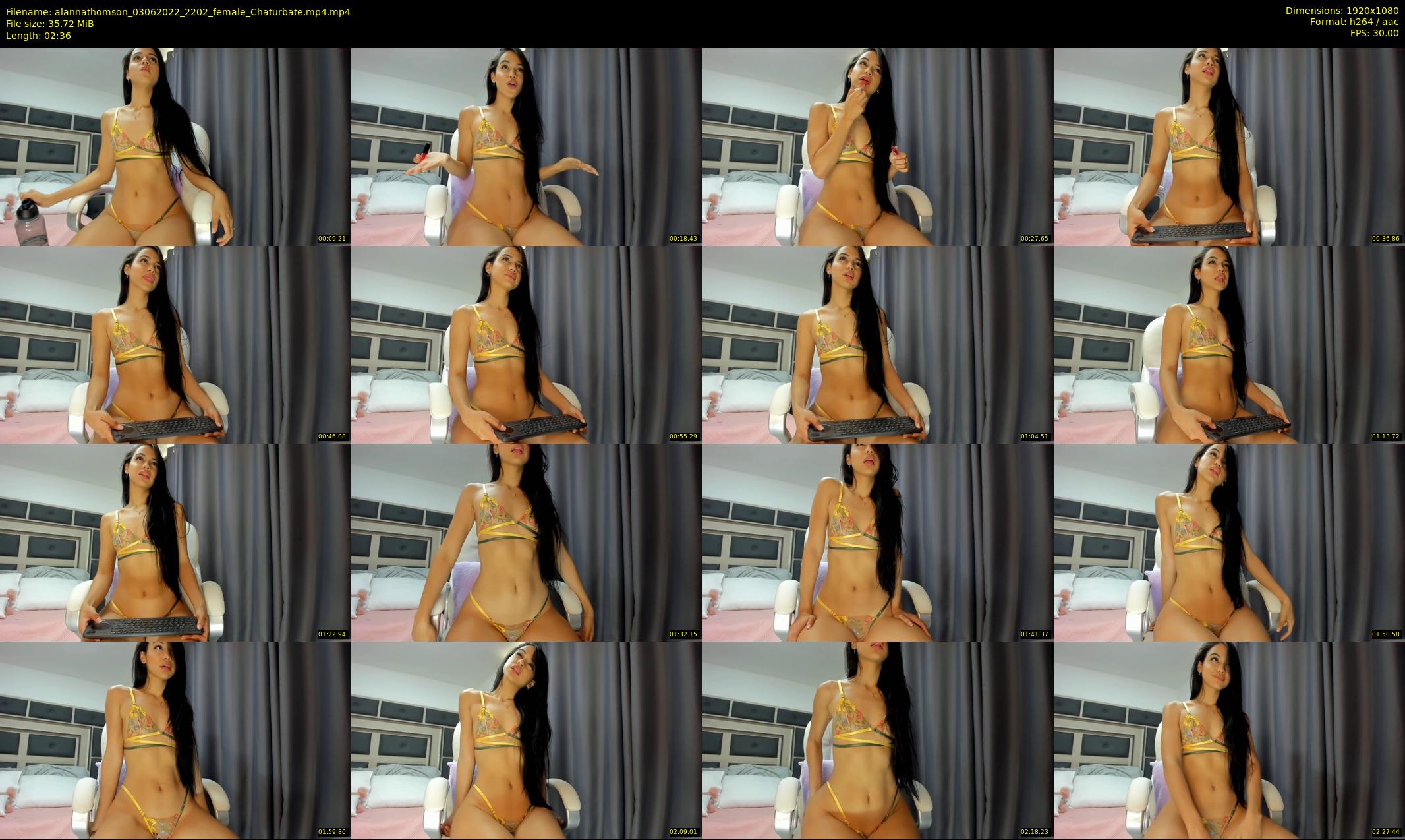 alannathomson — 3 minute Chaturbate female cam show recording, 1080p, Jun 3, 2022