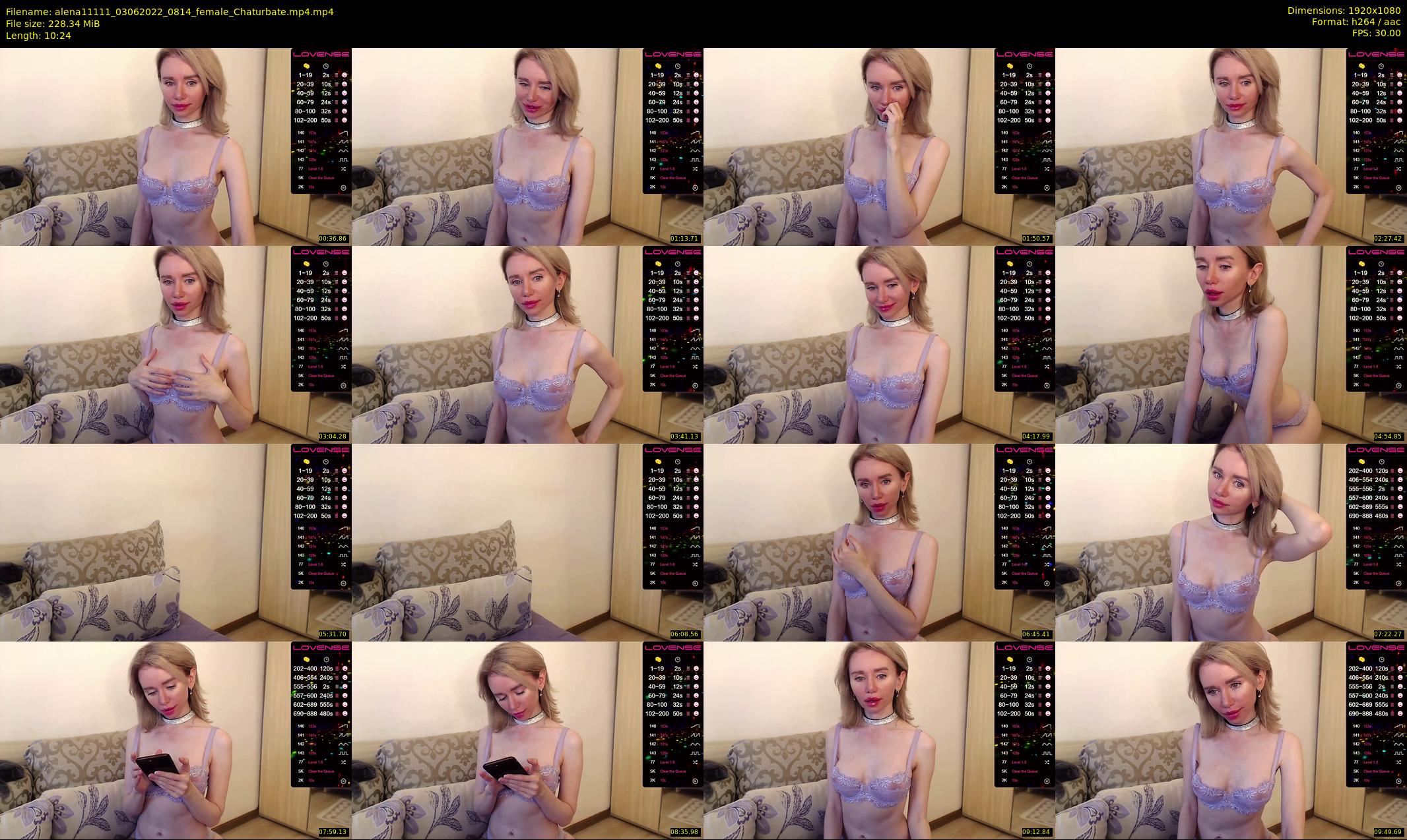 alena11111 — 11 minute Chaturbate female cam show recording, 1080p, Jun 3, 2022