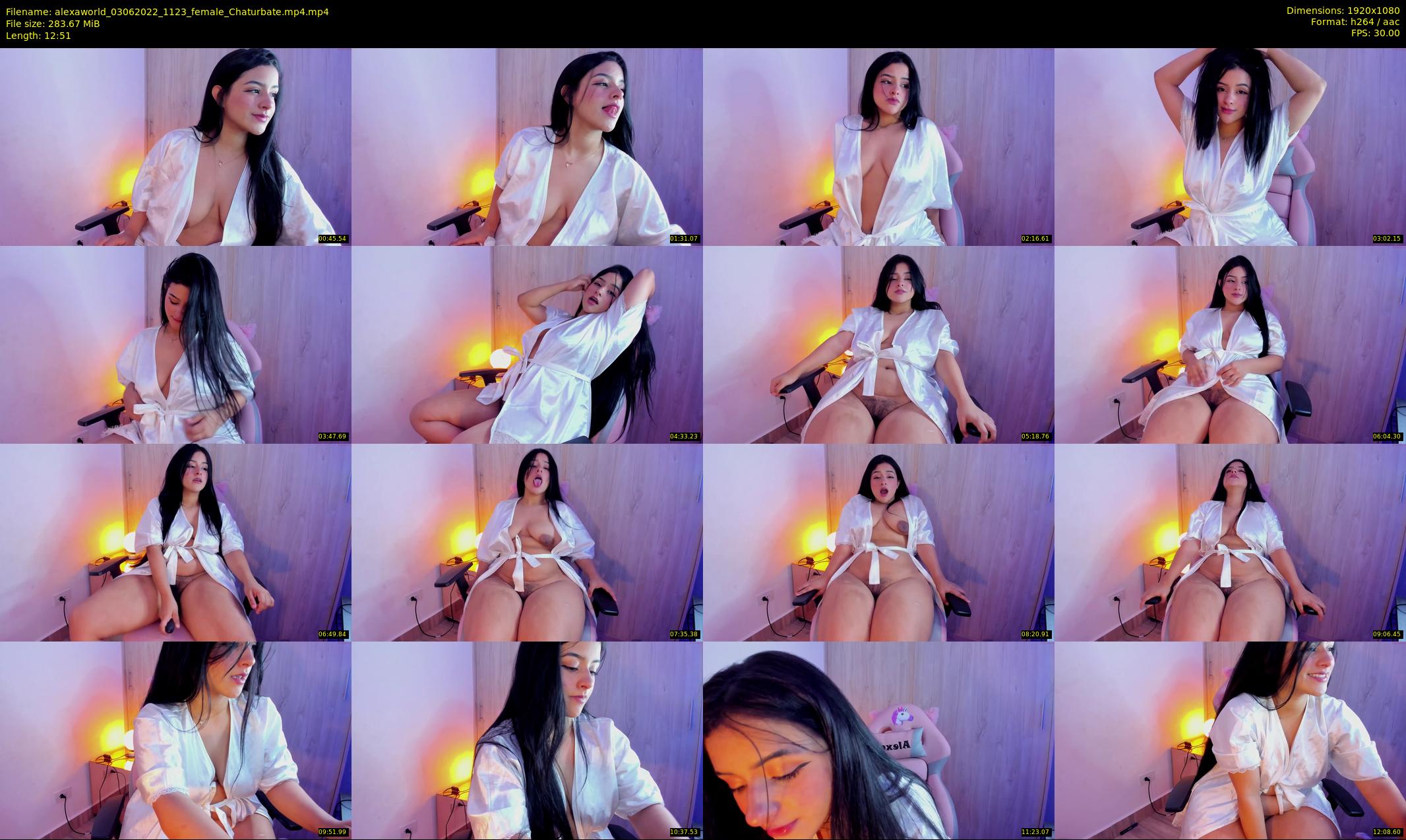 alexaworld — 13 minute Chaturbate female cam show recording, 1080p, Jun 3, 2022