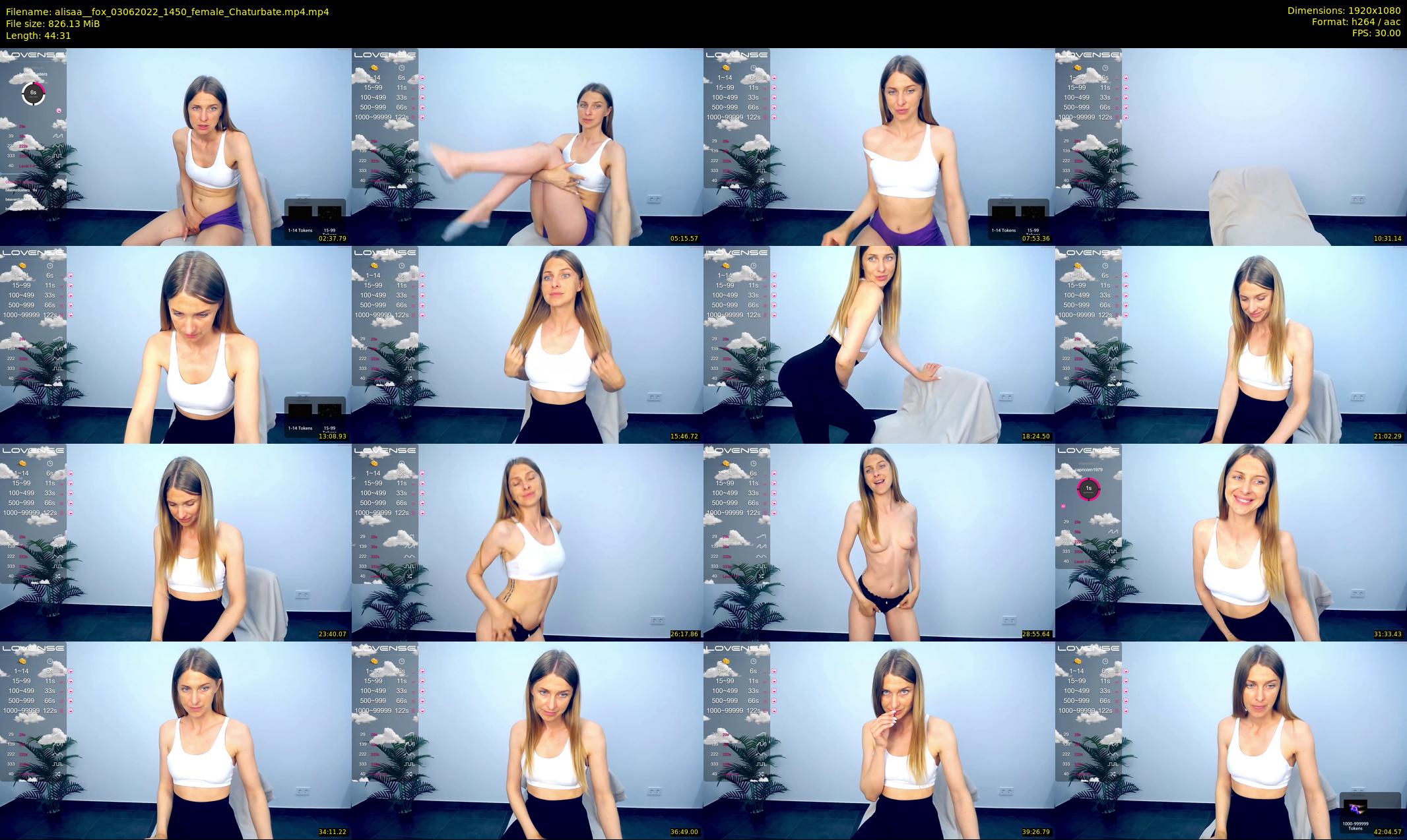 alisaa__fox — 45 minute Chaturbate female cam show recording, 1080p, Jun 3, 2022