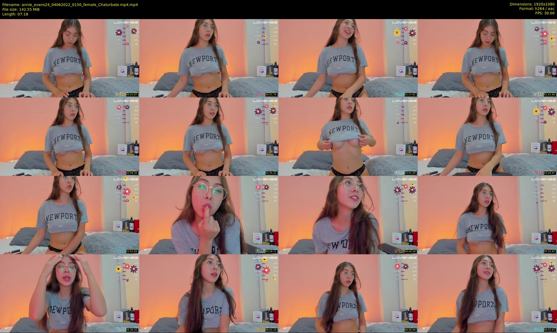 annie_evans24 — 8 minute Chaturbate female cam show recording, 1080p, Jun 4, 2022