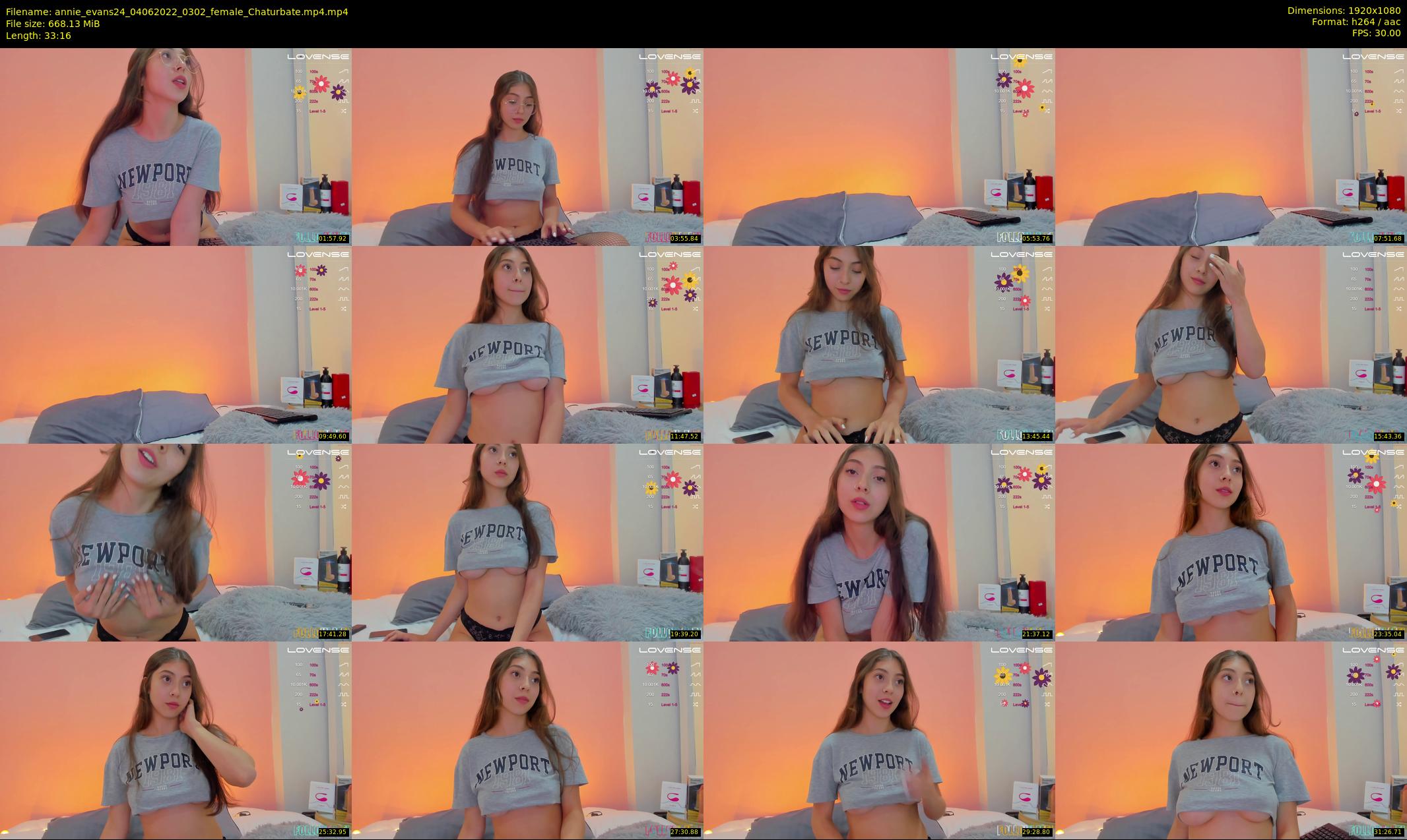 annie_evans24 — 34 minute Chaturbate female cam show recording, 1080p, Jun 4, 2022