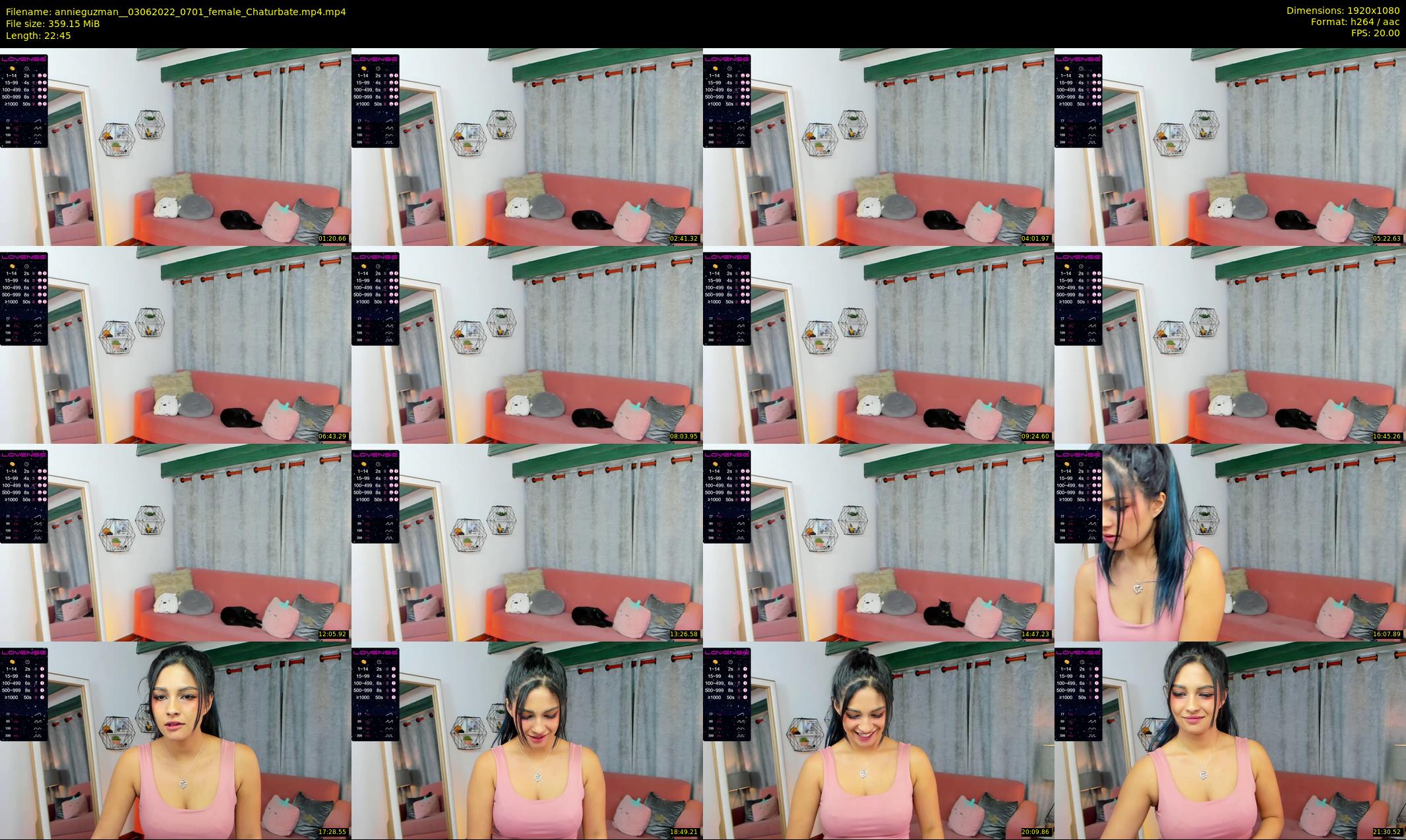 annieguzman_ — 23 minute Chaturbate female cam show recording, 1080p, Jun 3, 2022