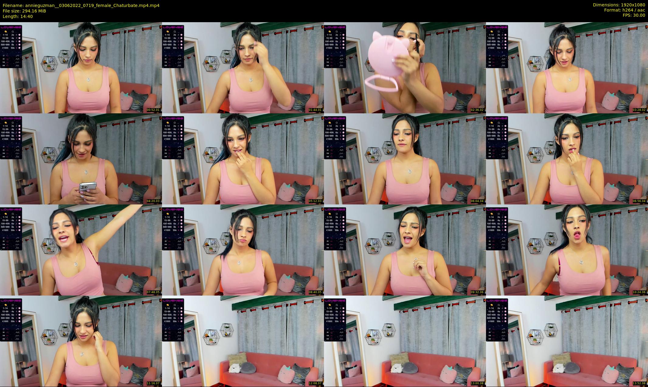 annieguzman_ — 15 minute Chaturbate female cam show recording, 1080p, Jun 3, 2022