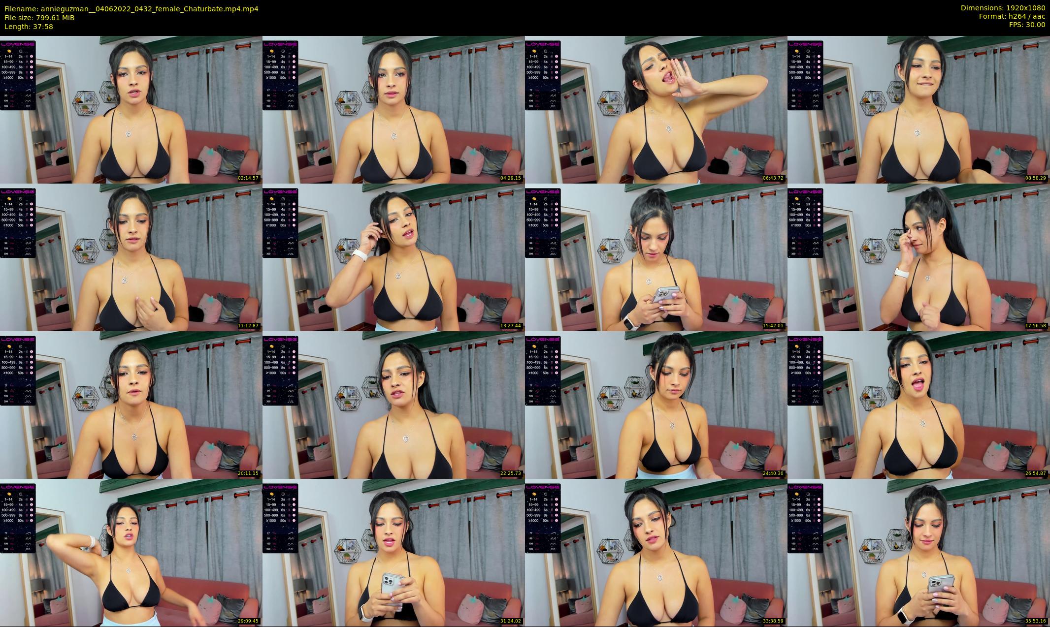 annieguzman_ — 38 minute Chaturbate female cam show recording, 1080p, Jun 4, 2022