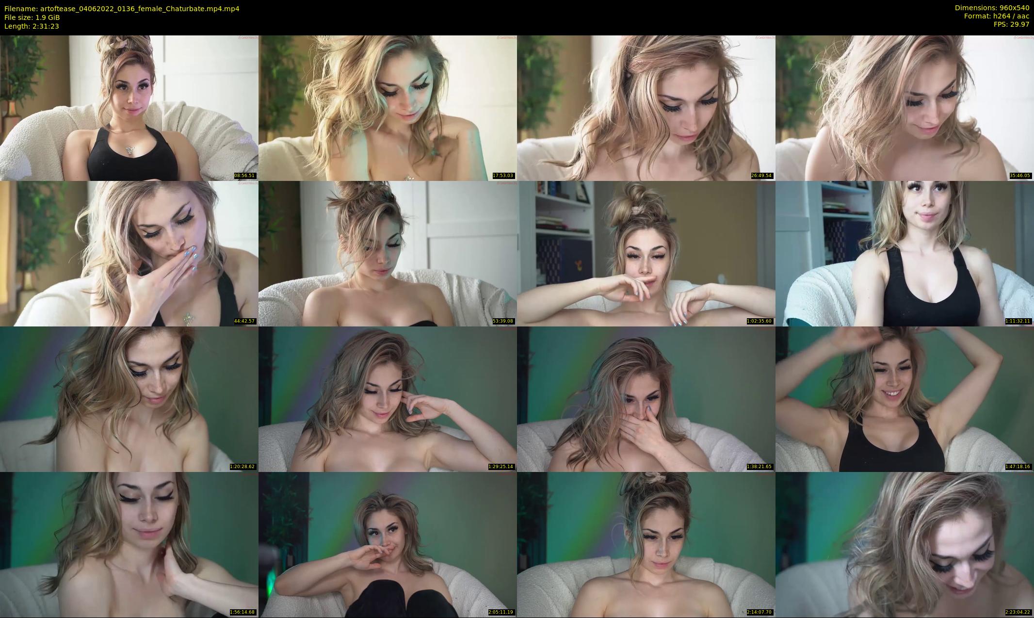 artoftease — 152 minute Chaturbate female cam show recording, 480p, Jun 4, 2022