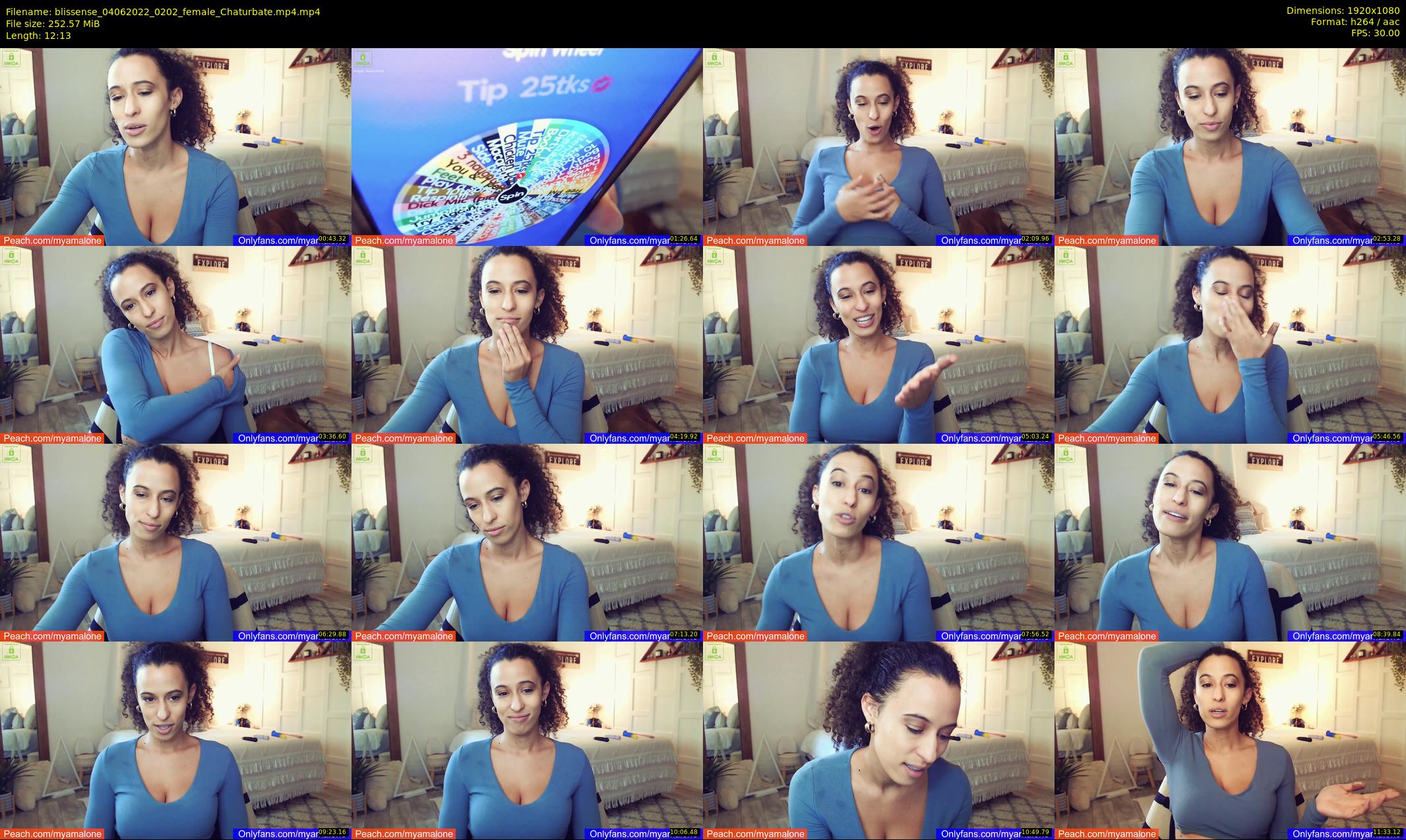 blissense — 13 minute Chaturbate female cam show recording, 1080p, Jun 4, 2022