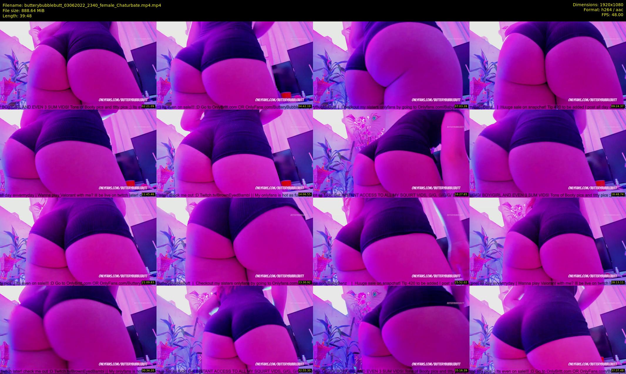butterybubblebutt — 40 minute Chaturbate couple cam show recording, 1080p, Jun 3, 2022