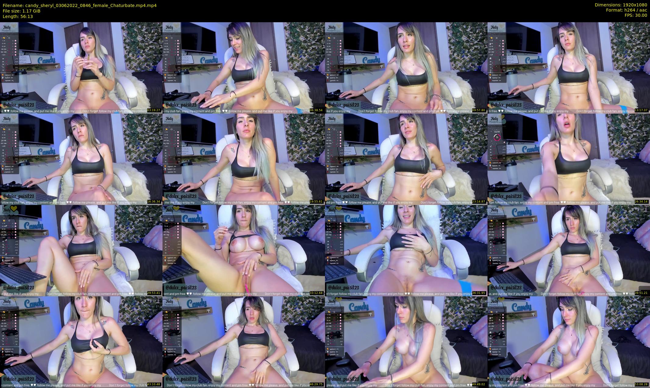 candy_sheryl — 57 minute Chaturbate female cam show recording, 1080p, Jun 3, 2022
