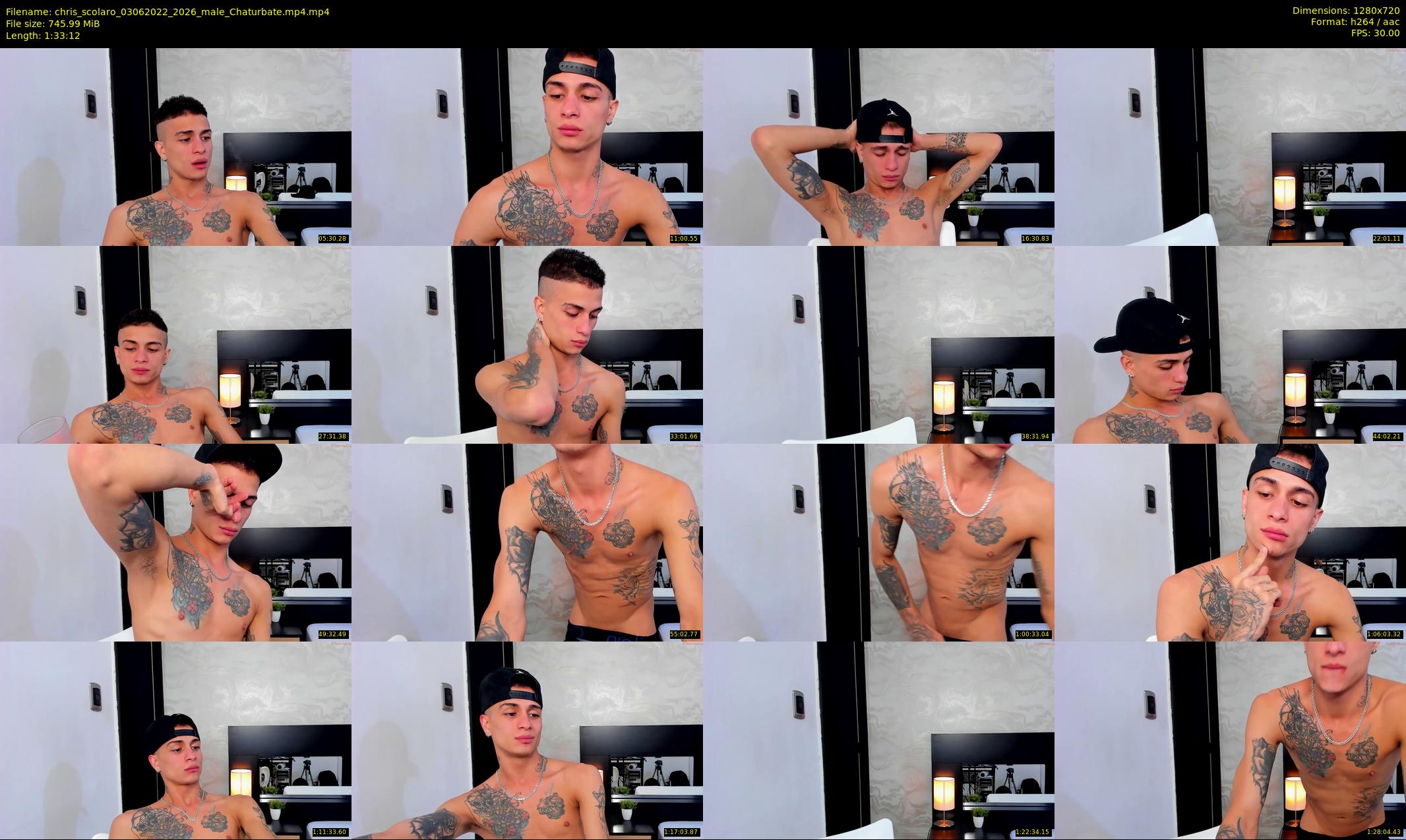 chris_scolaro — 94 minute Chaturbate male cam show recording, 720p, Jun 3, 2022