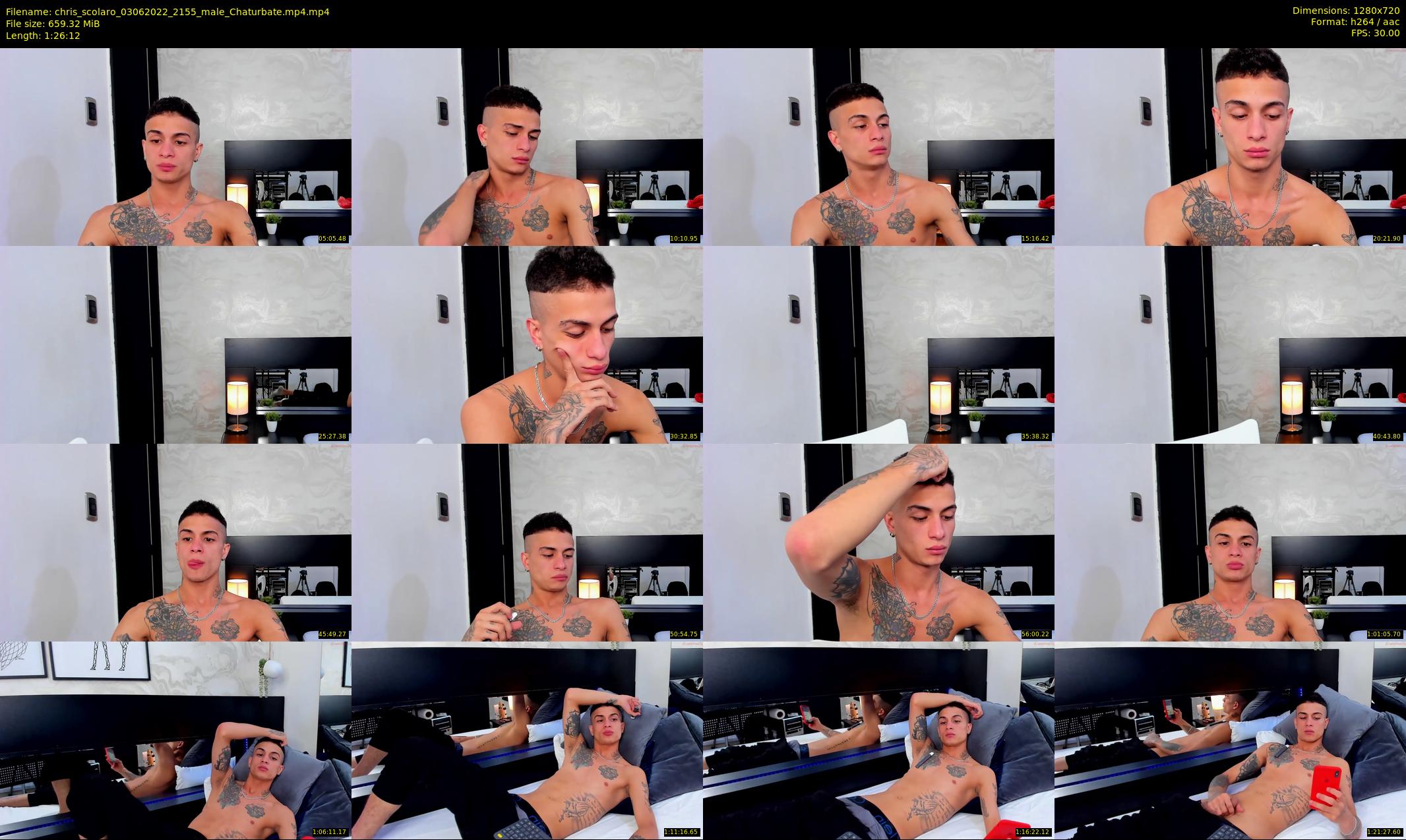 chris_scolaro — 87 minute Chaturbate male cam show recording, 720p, Jun 3, 2022