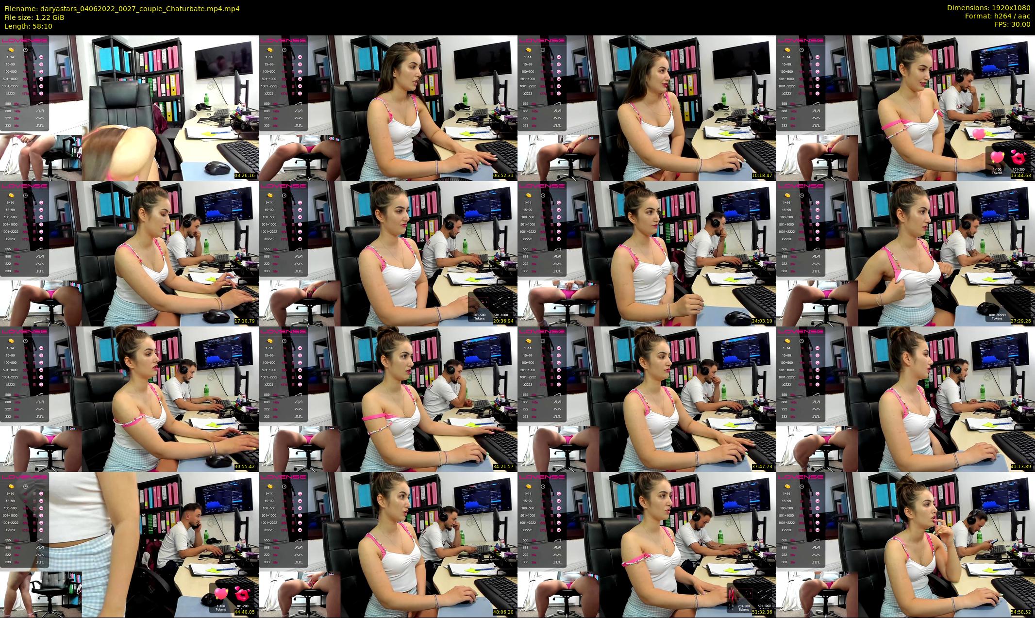 daryastars — 59 minute Chaturbate couple cam show recording, 1080p, Jun 4, 2022