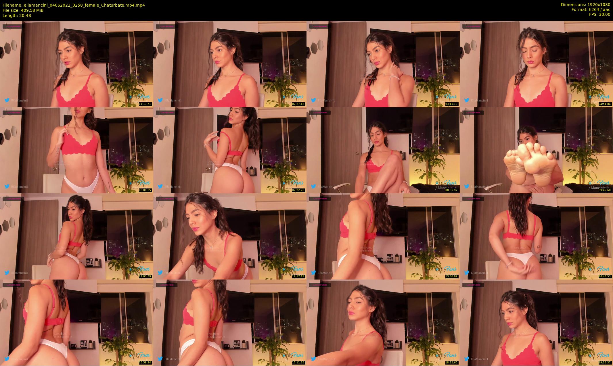 ellamancini — 21 minute Chaturbate female cam show recording, 1080p, Jun 4, 2022