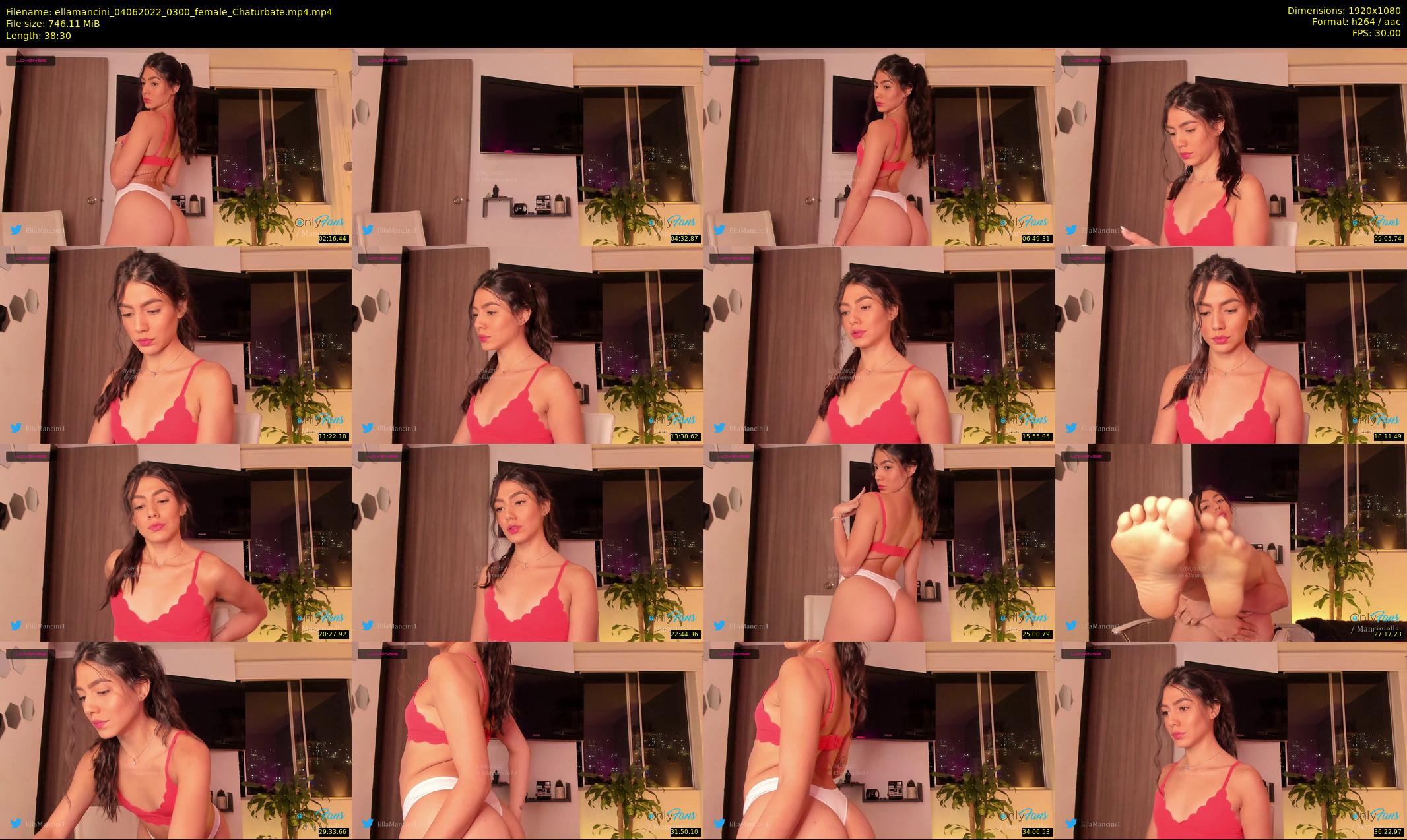 ellamancini — 39 minute Chaturbate female cam show recording, 1080p, Jun 4, 2022