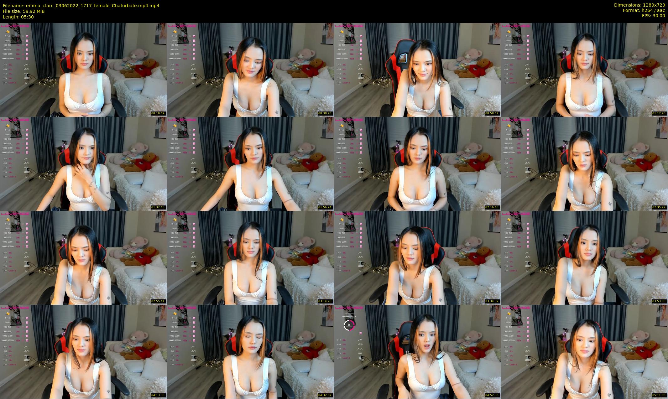 emma_clarc — 6 minute Chaturbate female cam show recording, 720p, Jun 3, 2022