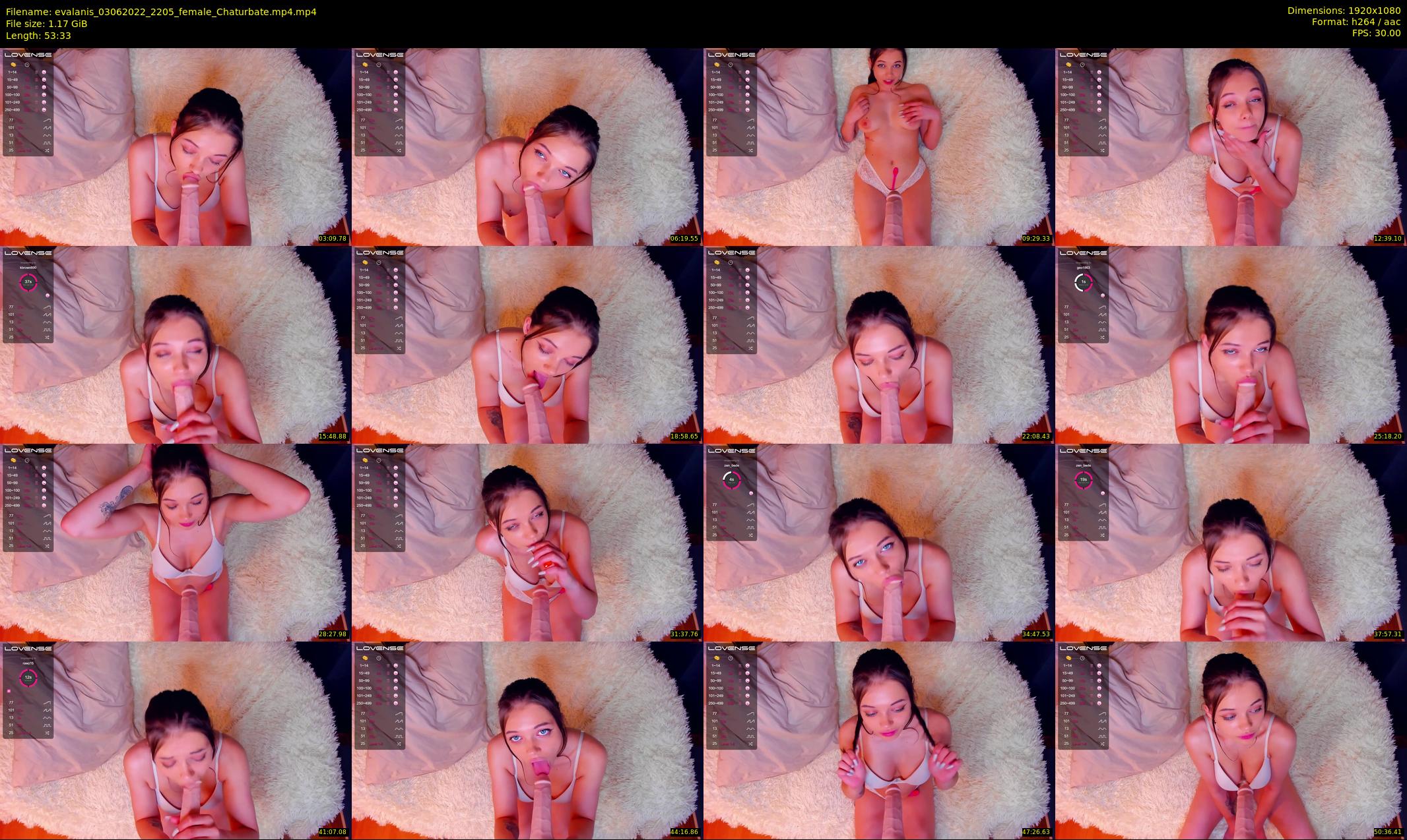 evalanis — 54 minute Chaturbate couple cam show recording, 1080p, Jun 3, 2022