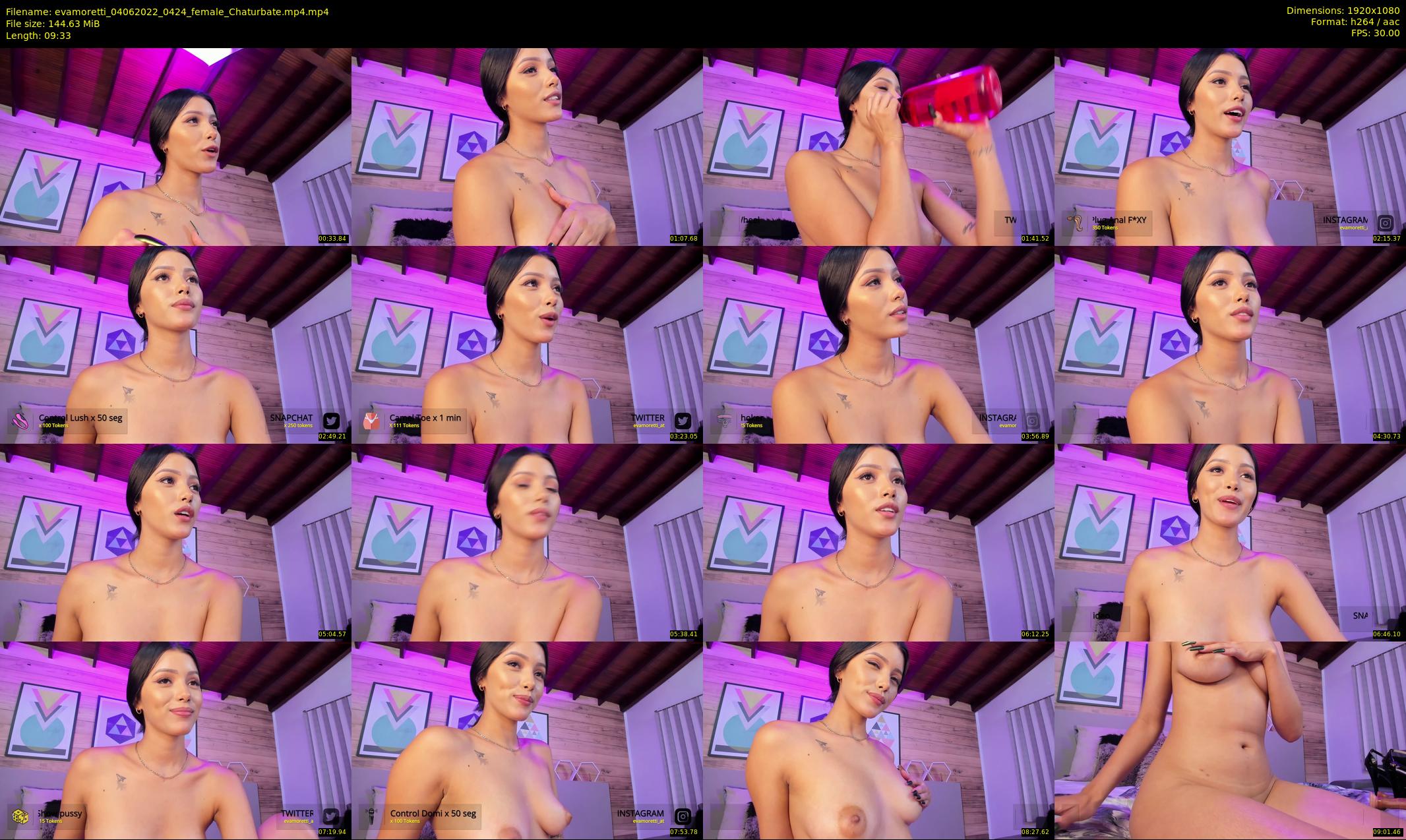 evamoretti — 10 minute Chaturbate female cam show recording, 1080p, Jun 4, 2022