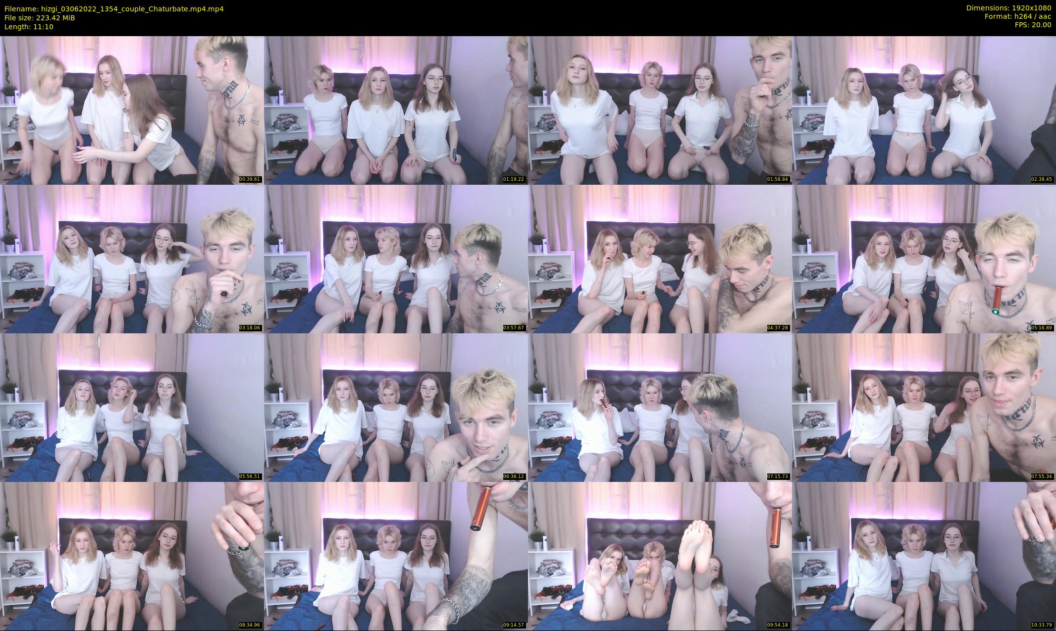 hizgi — 12 minute Chaturbate couple cam show recording, 1080p, Jun 3, 2022
