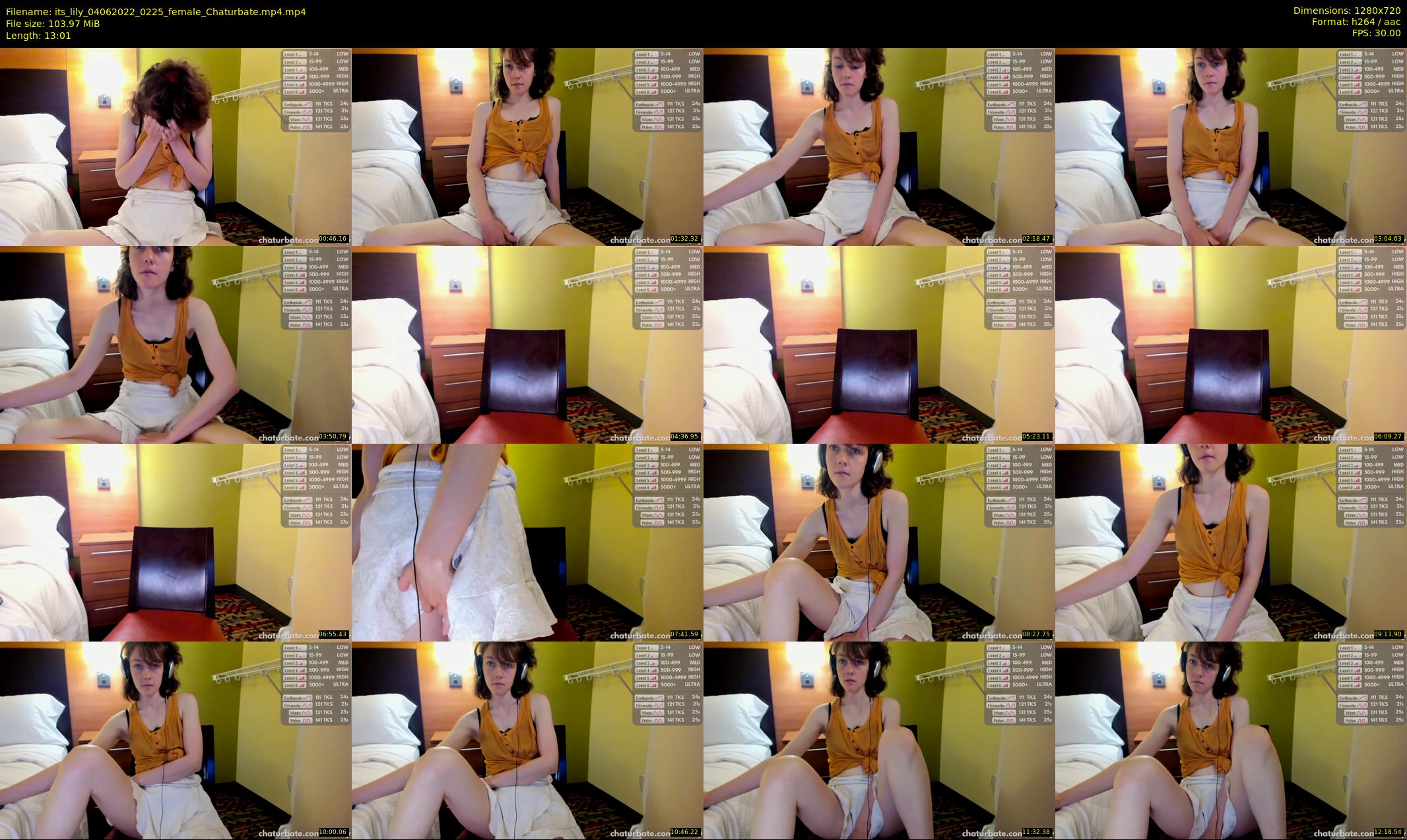 its_lily — 14 minute Chaturbate female cam show recording, 720p, Jun 4, 2022
