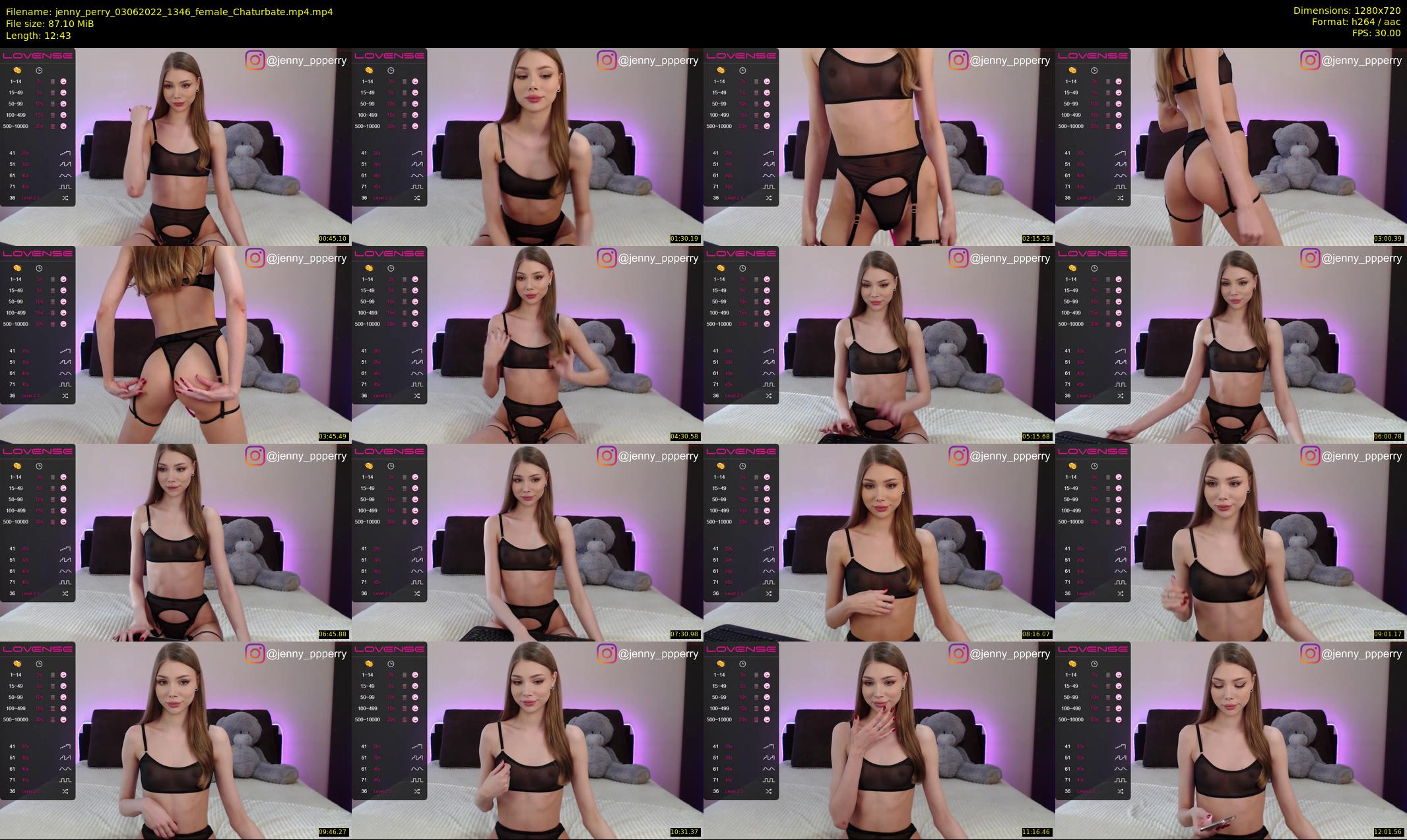 jenny_perry — 13 minute Chaturbate female cam show recording, 720p, Jun 3, 2022
