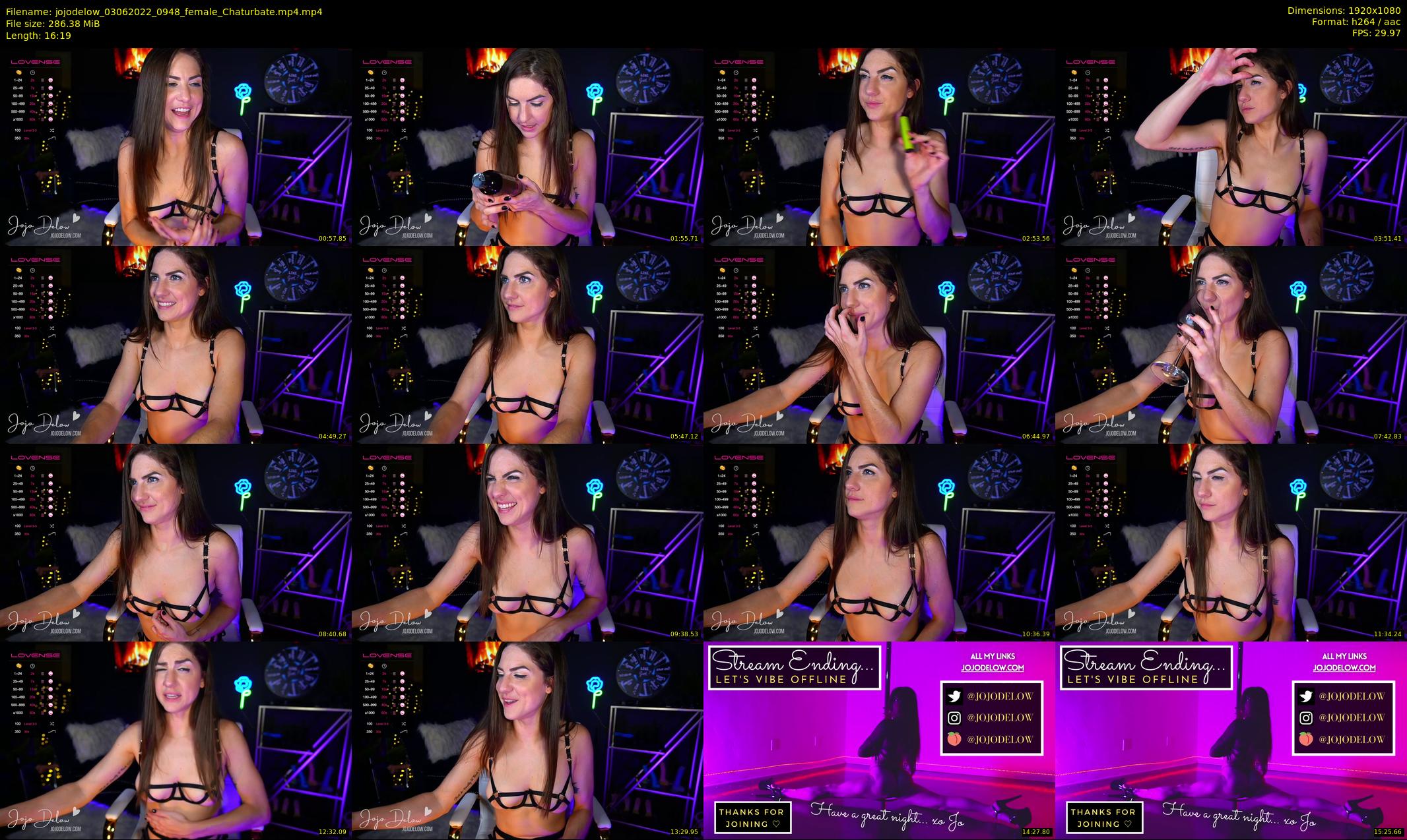 jojodelow — 17 minute Chaturbate female cam show recording, 1080p, Jun 3, 2022