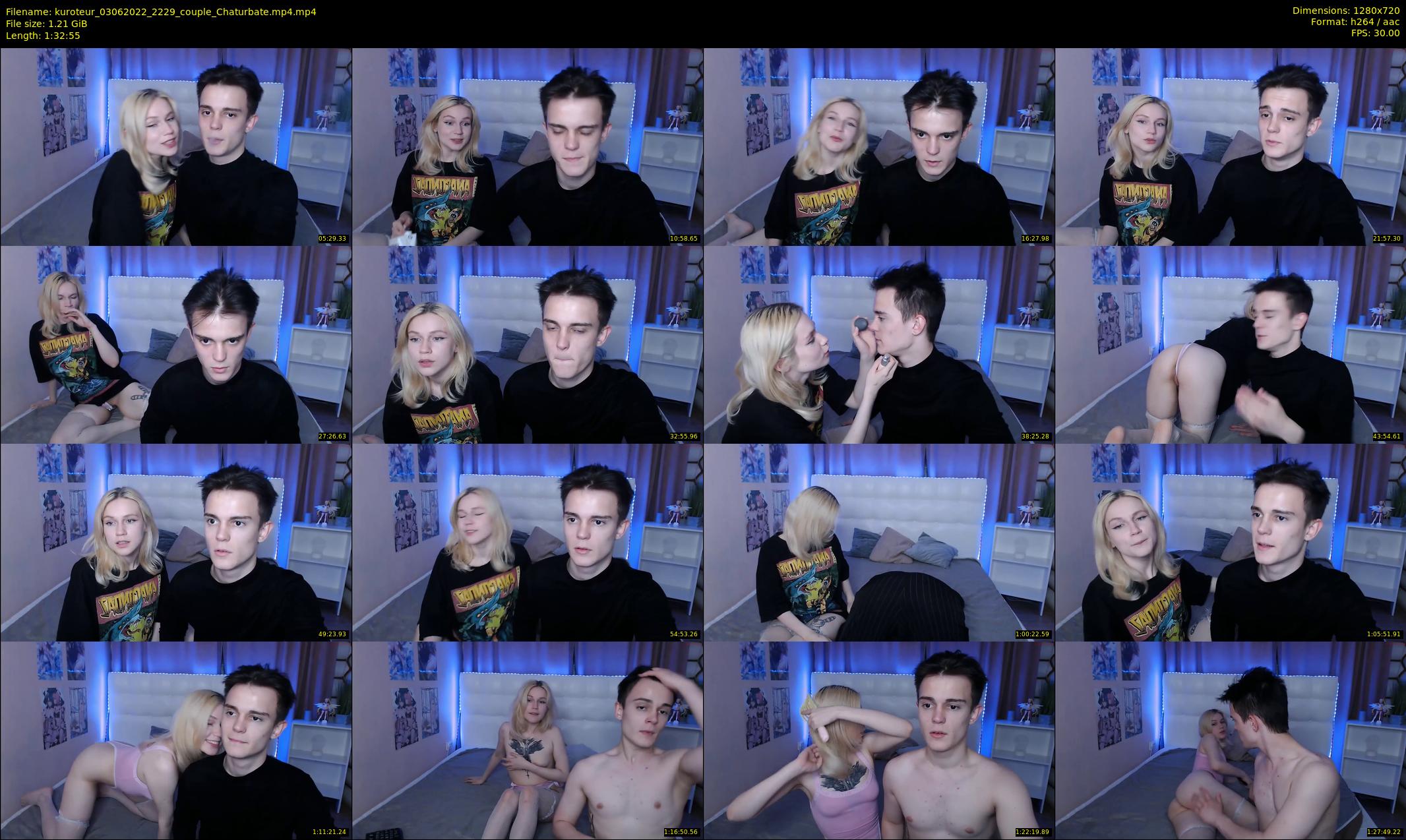 kuroteur — 93 minute Chaturbate couple cam show recording, 720p, Jun 3, 2022