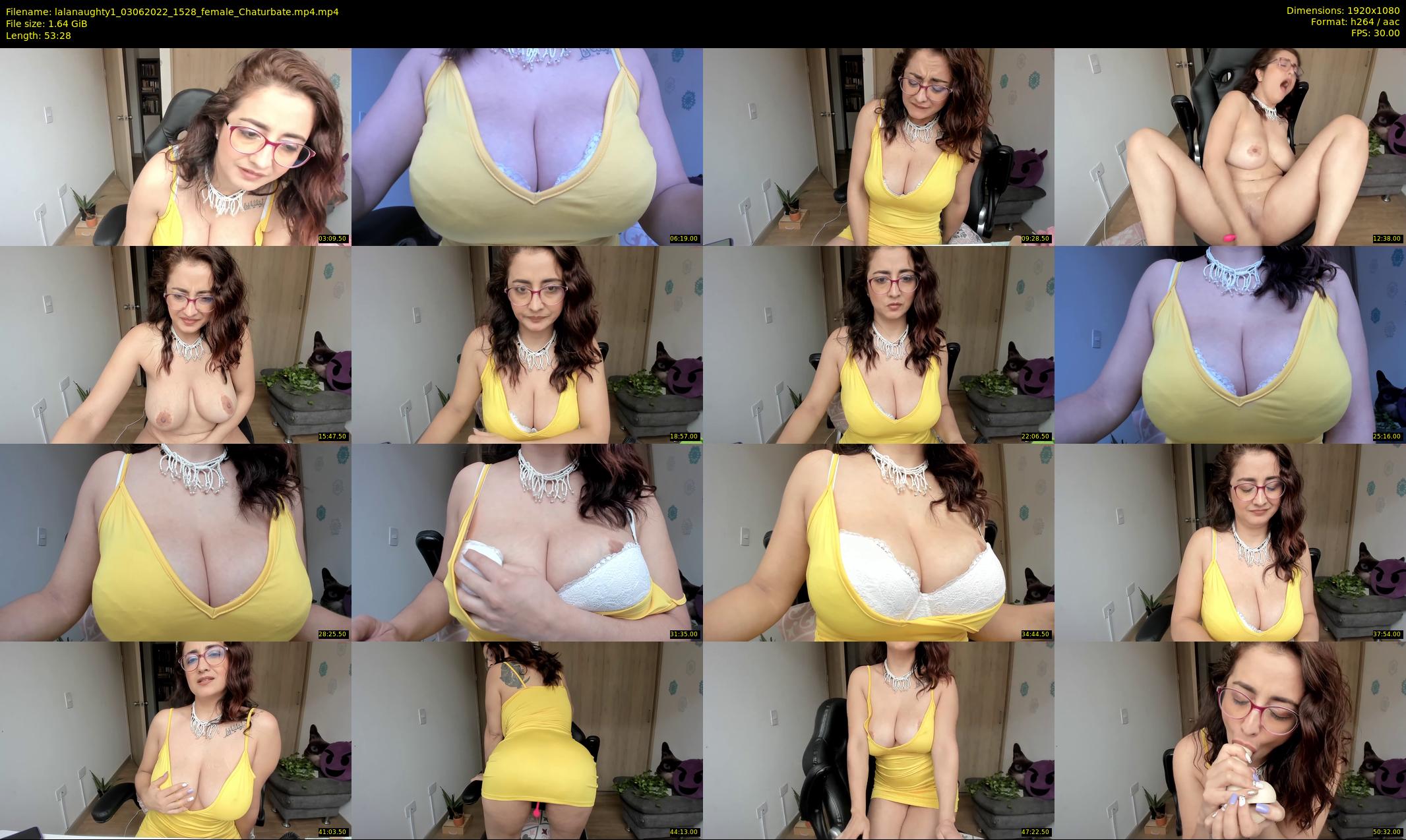 lalanaughty1 — 54 minute Chaturbate female cam show recording, 1080p, Jun 3, 2022
