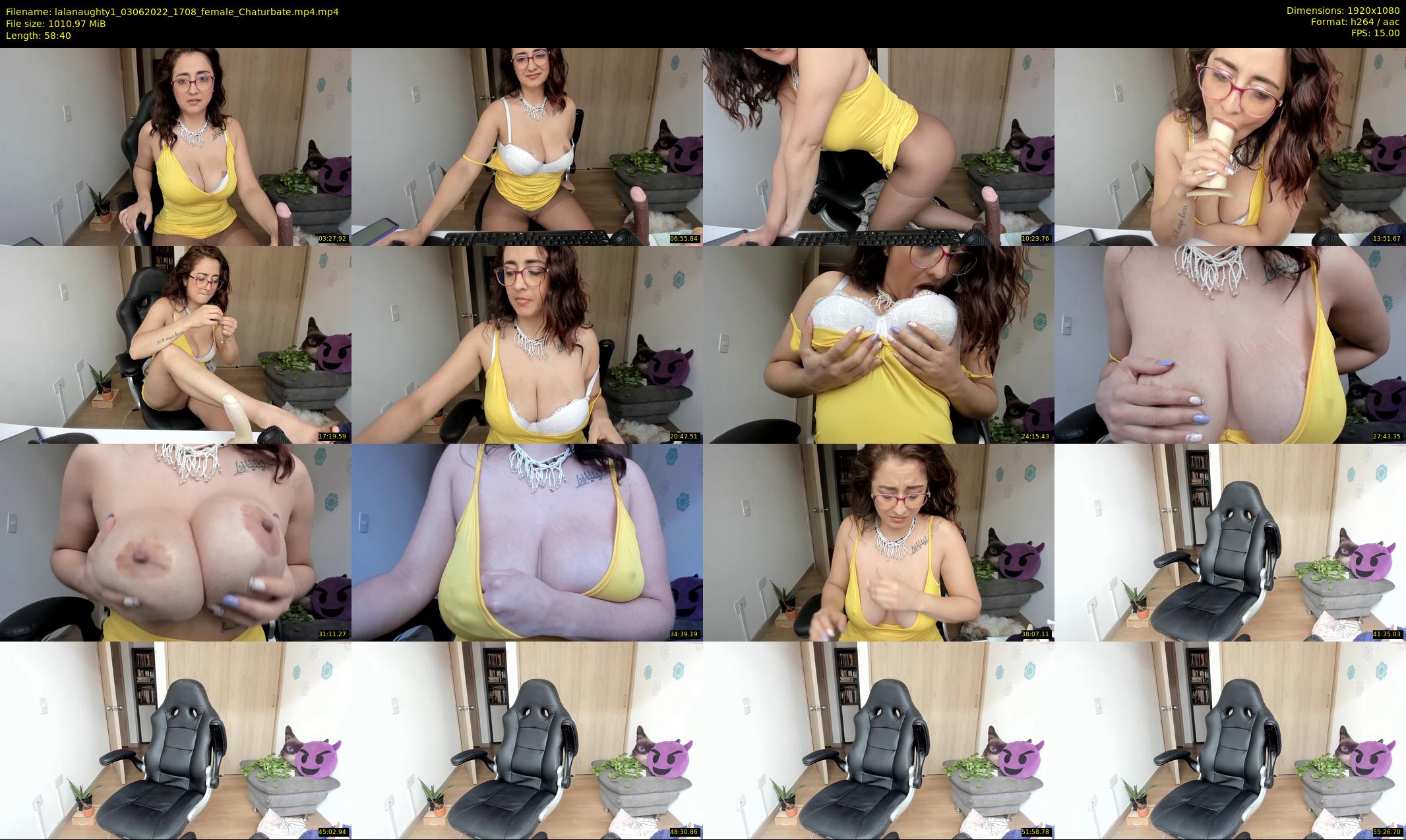 lalanaughty1 — 59 minute Chaturbate female cam show recording, 1080p, Jun 3, 2022
