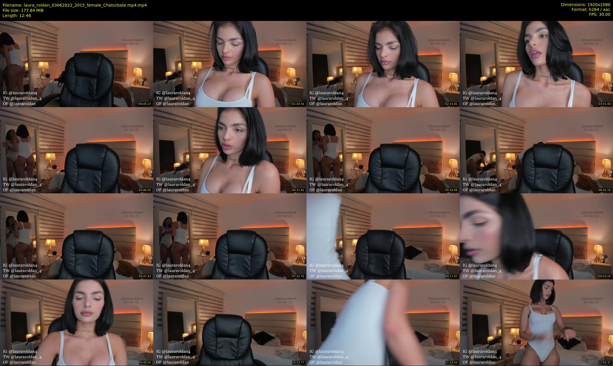 laura_roldan — 13 minute Chaturbate female cam show recording, 1080p, Jun 3, 2022