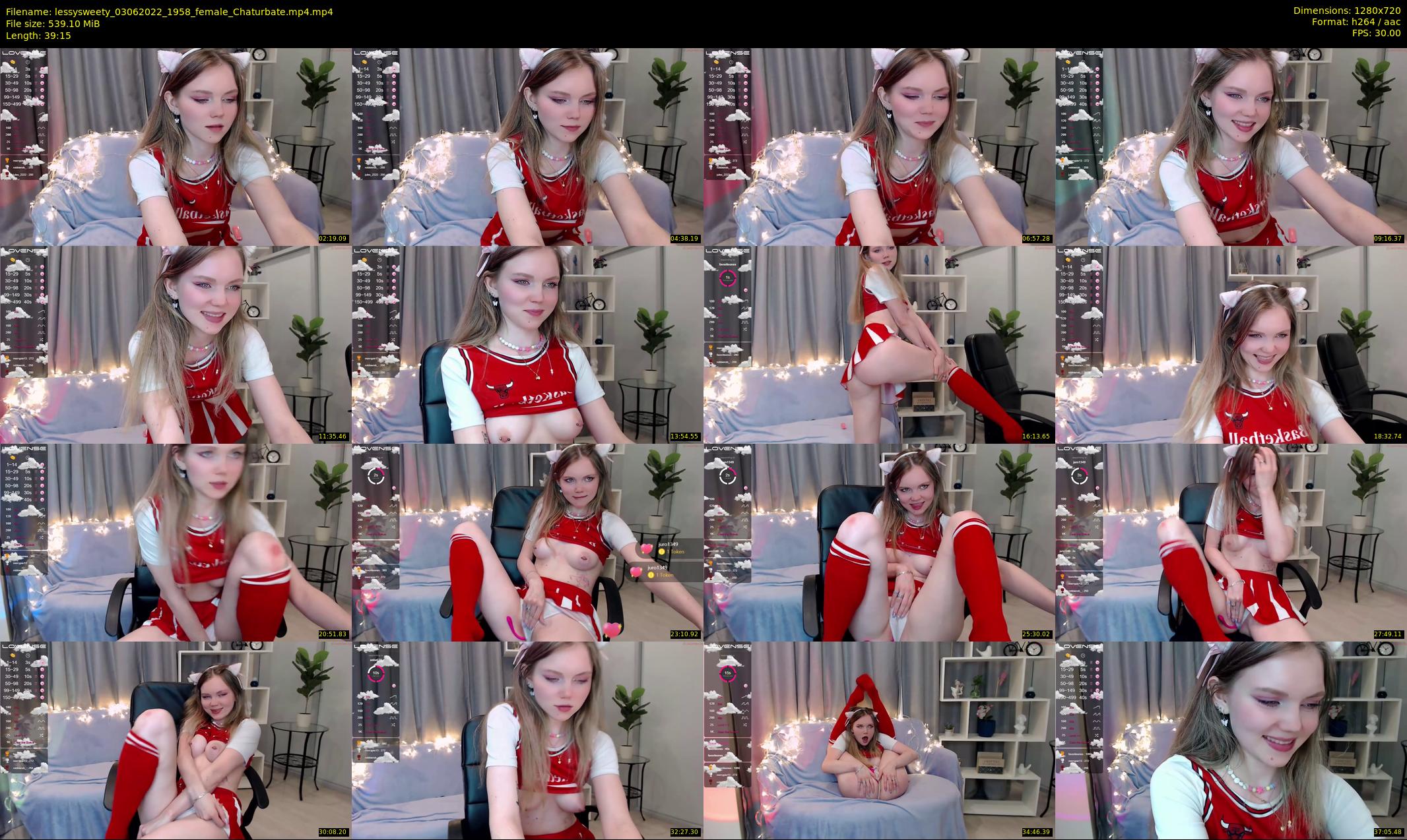 lessysweety — 40 minute Chaturbate female cam show recording, 720p, Jun 3, 2022