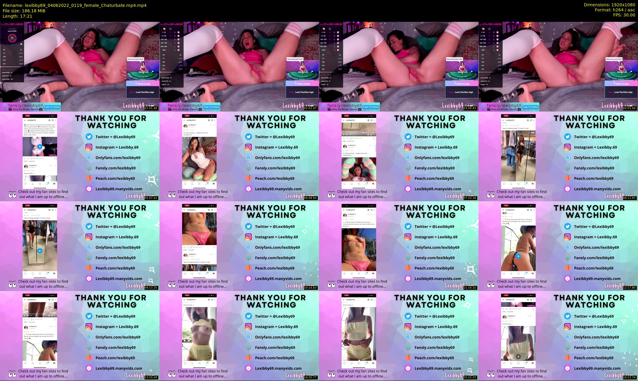 lexibby69 — 18 minute Chaturbate female cam show recording, 1080p, Jun 4, 2022